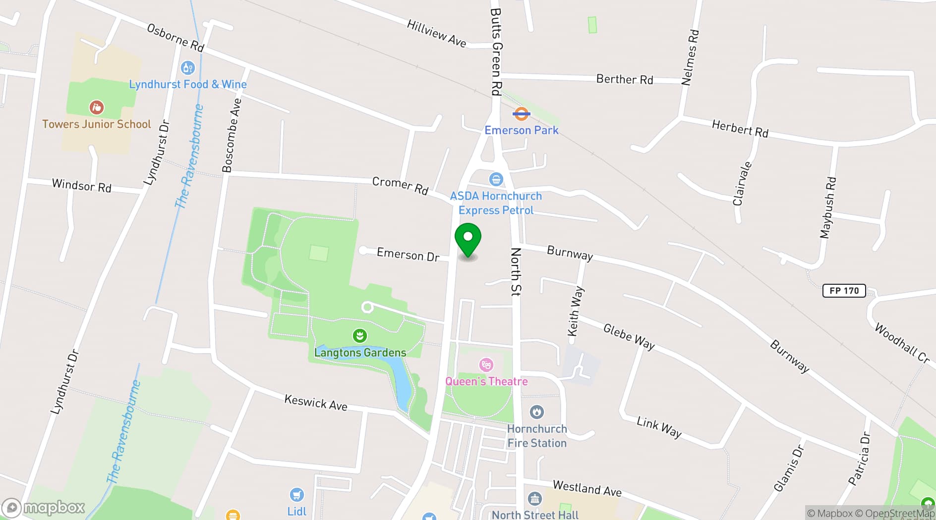Map showing Best Health Clinics