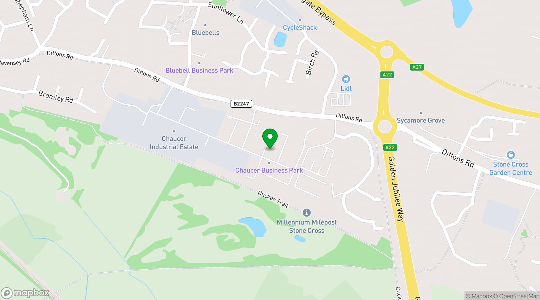Map showing Full Range Fitness