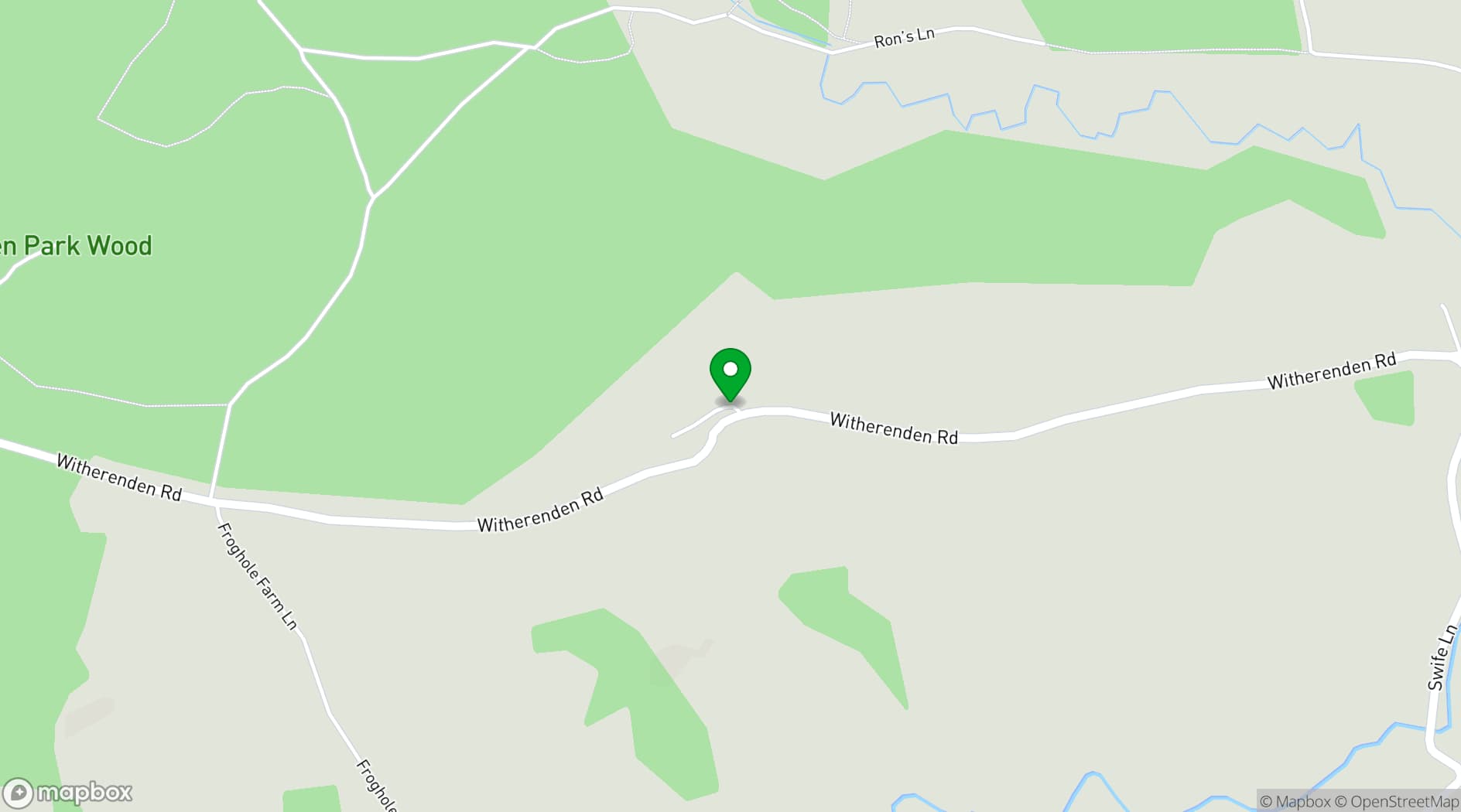 Map showing Fair Oak Farm