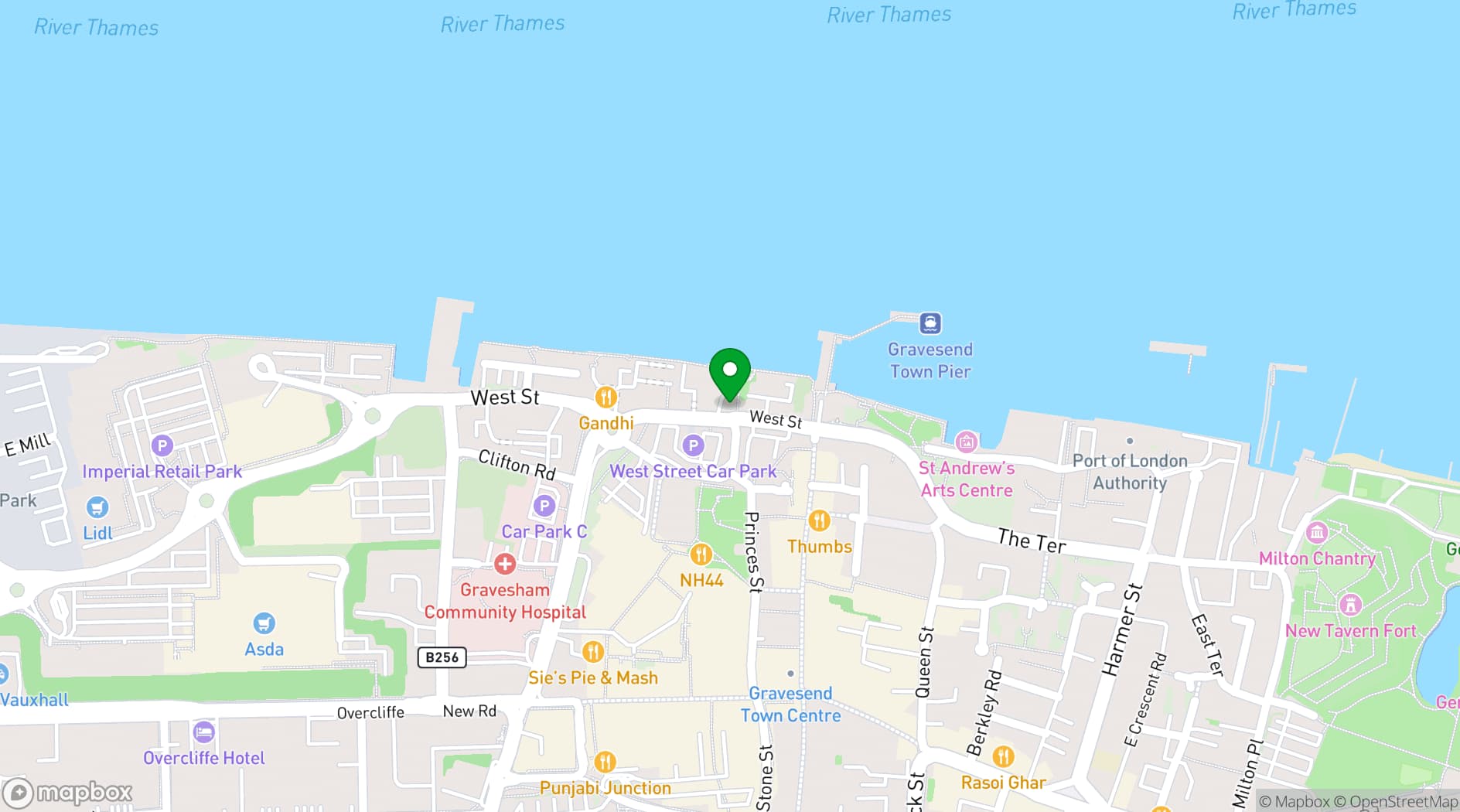 Map showing The Rum Puncheon