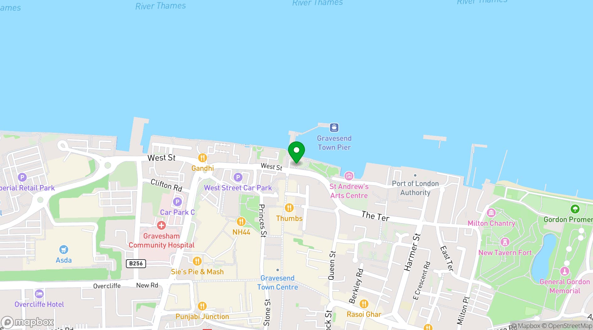 Map showing Three Daws
