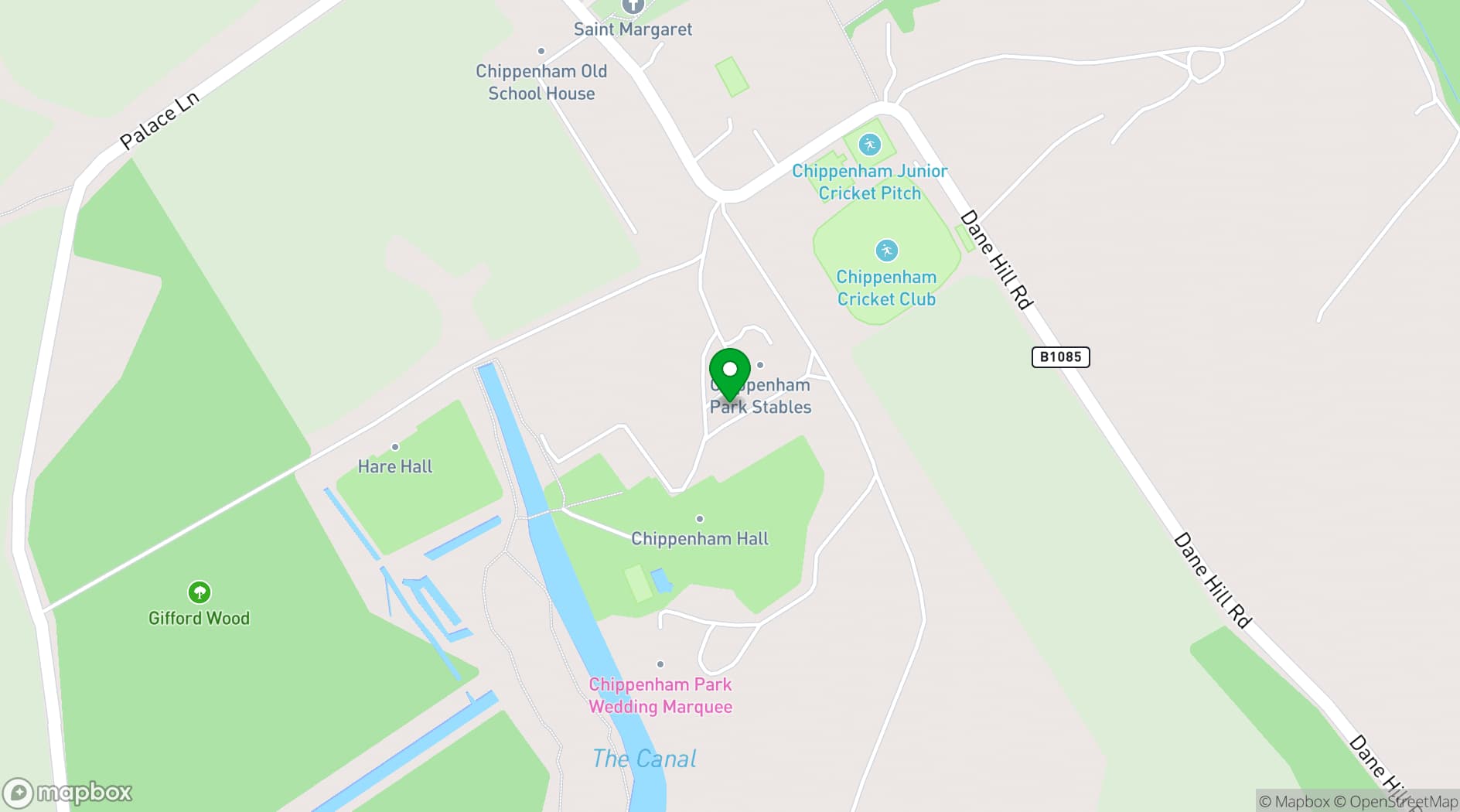 Map showing Chippenham Park