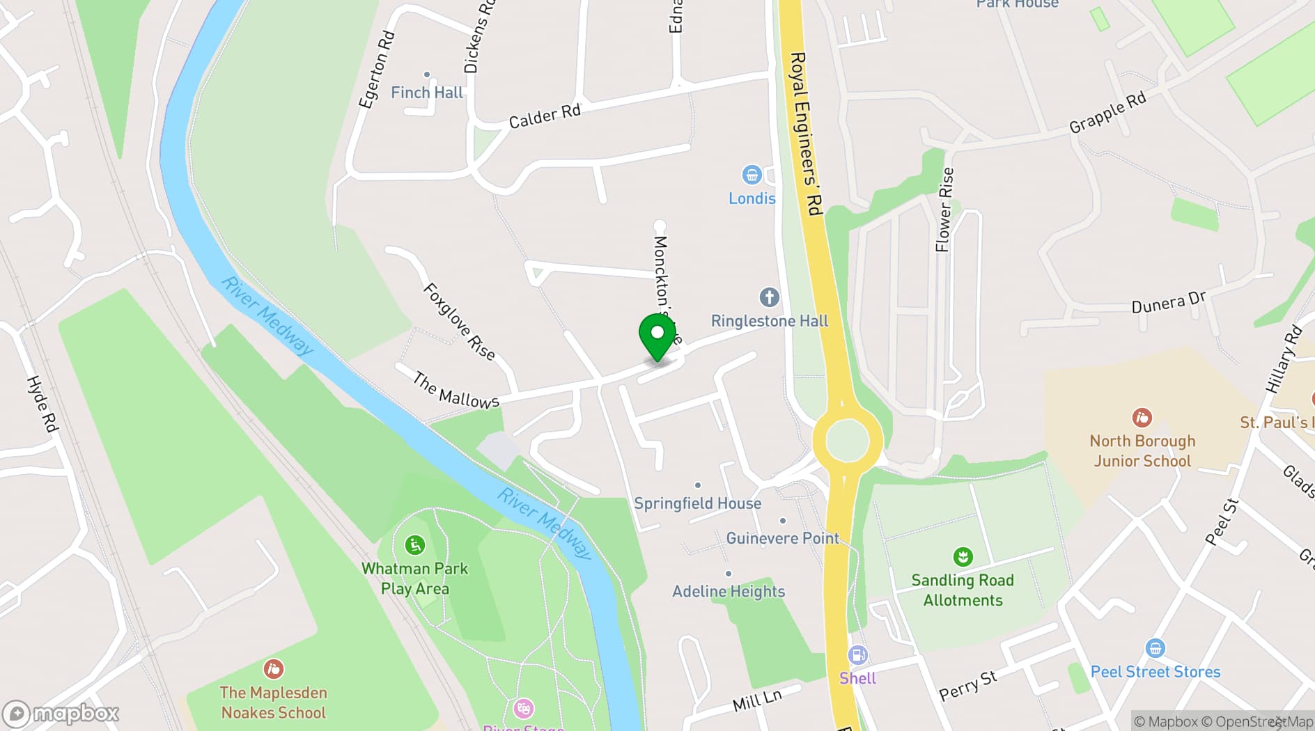 Map showing St Faith’s Centre