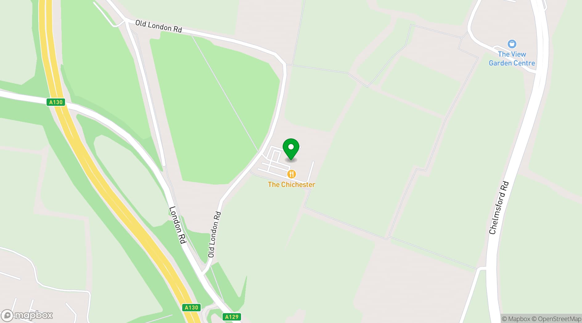 Map showing The New Chichester Hotel