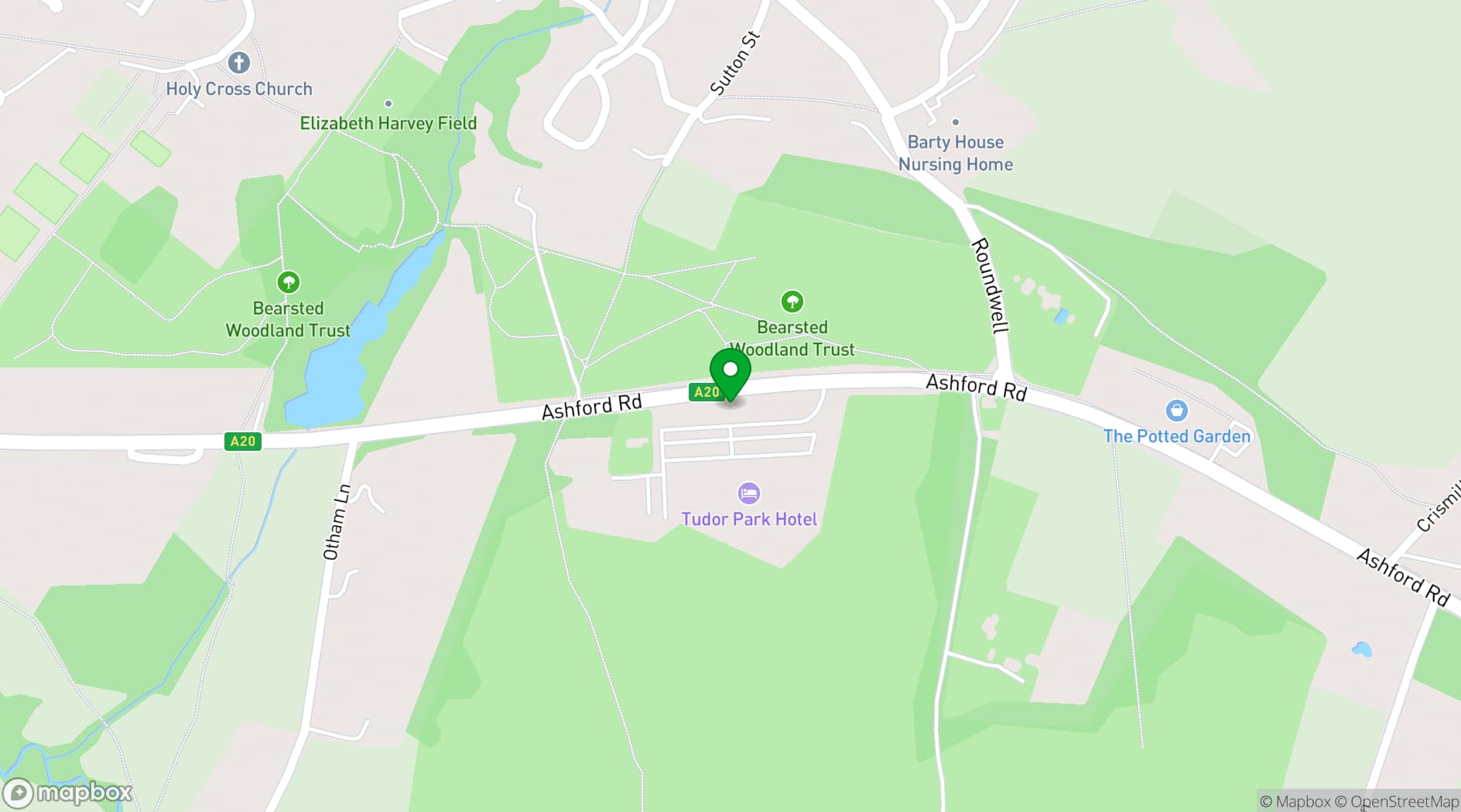 Map showing Delta Hotels by Marriott Tudor Park Country Club
