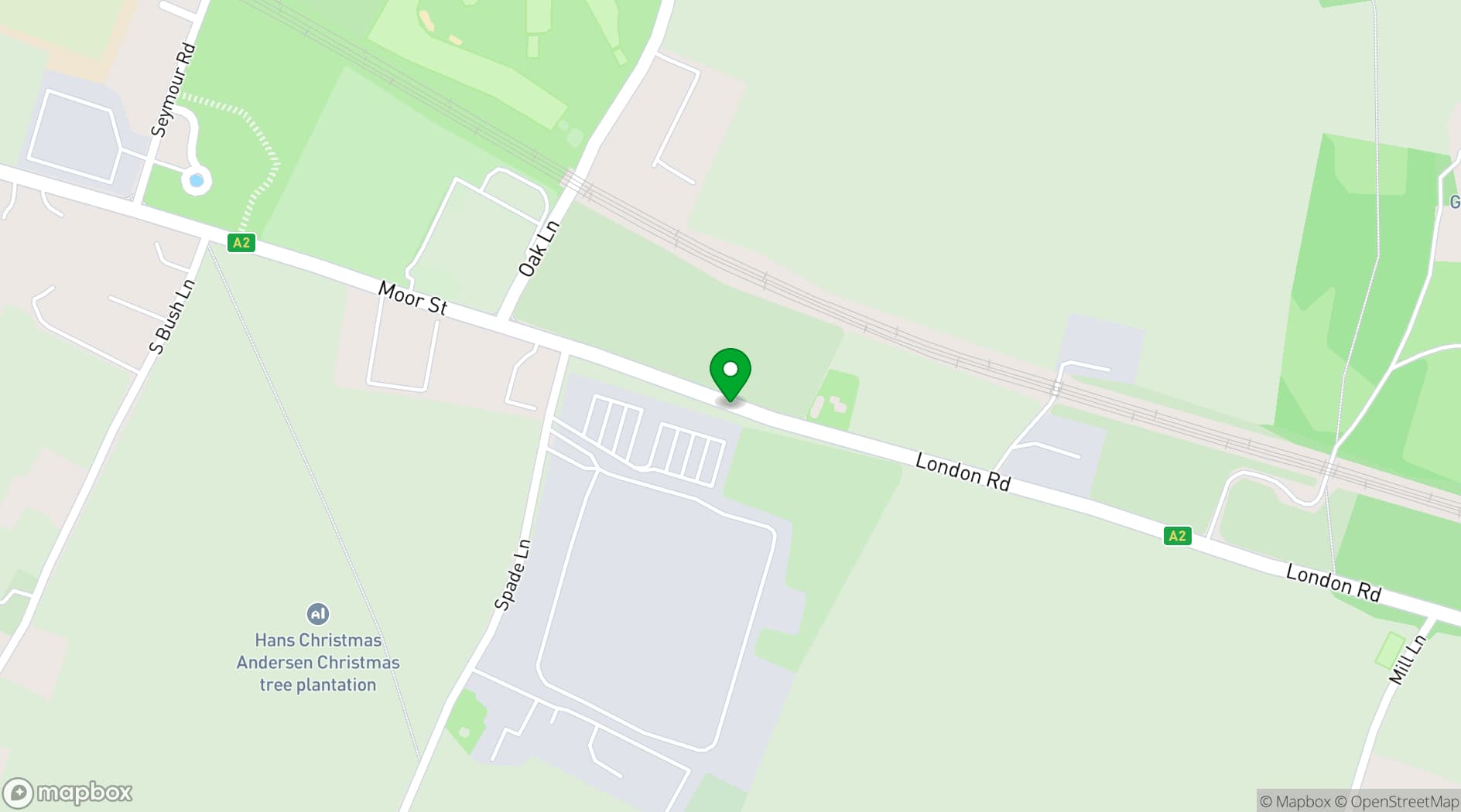 Map showing Christine House
