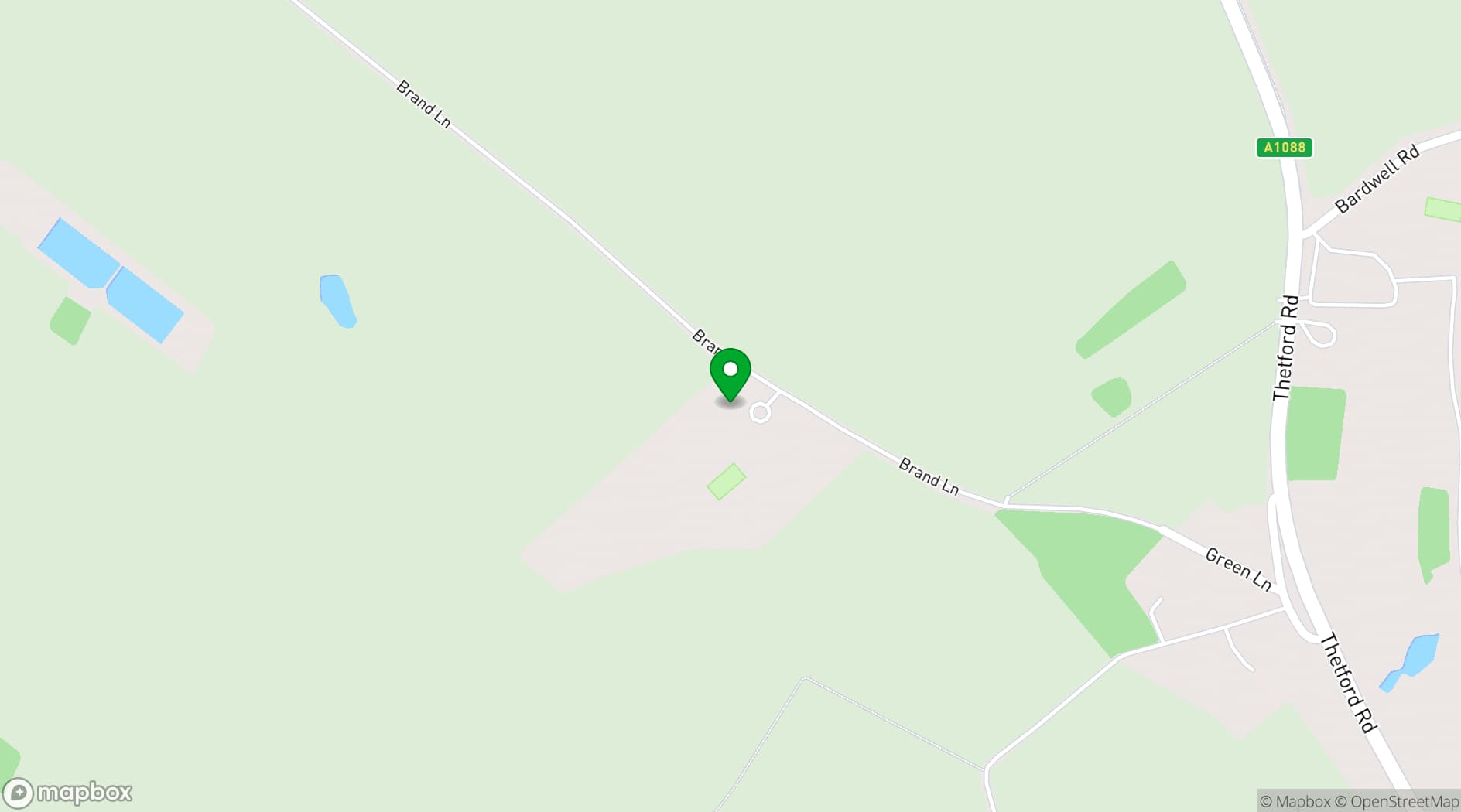 Map showing Olive House