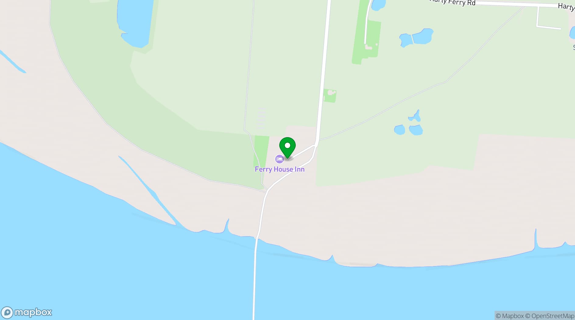 Map showing The Ferry House