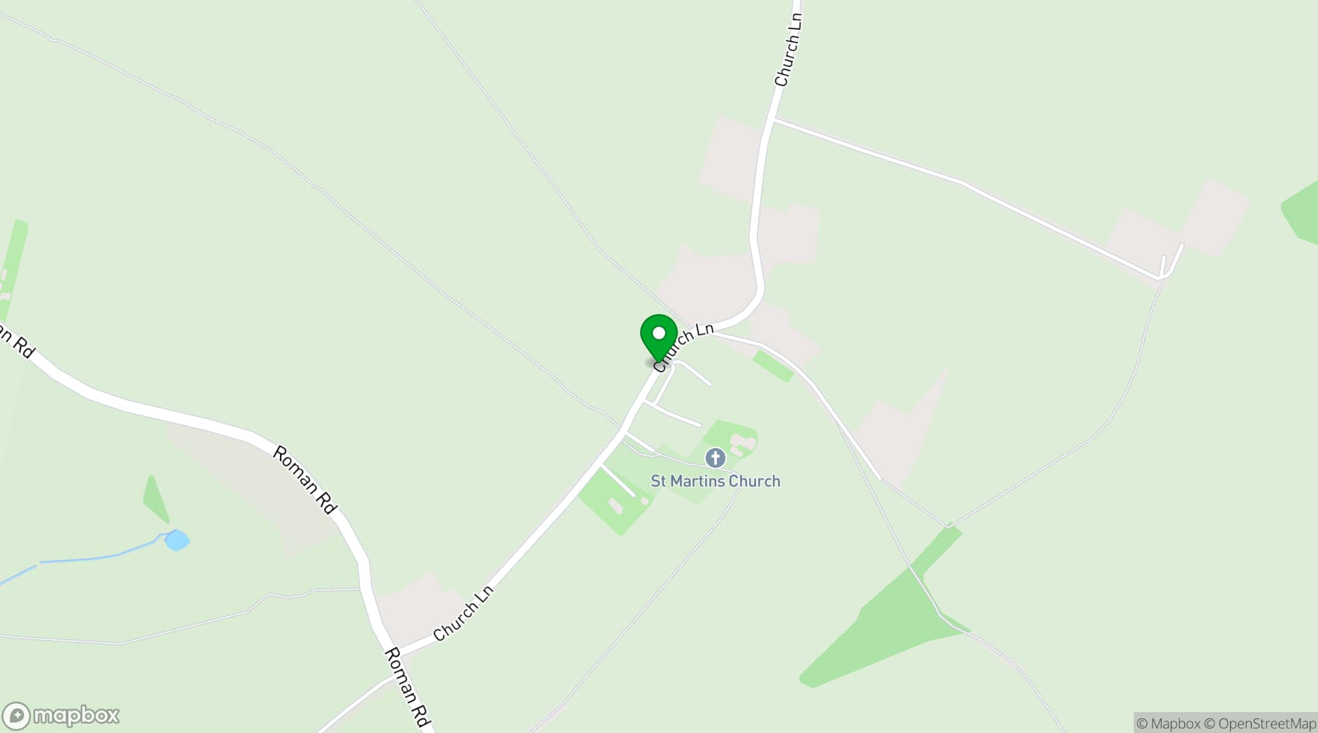 Map showing Ruffynes Barn