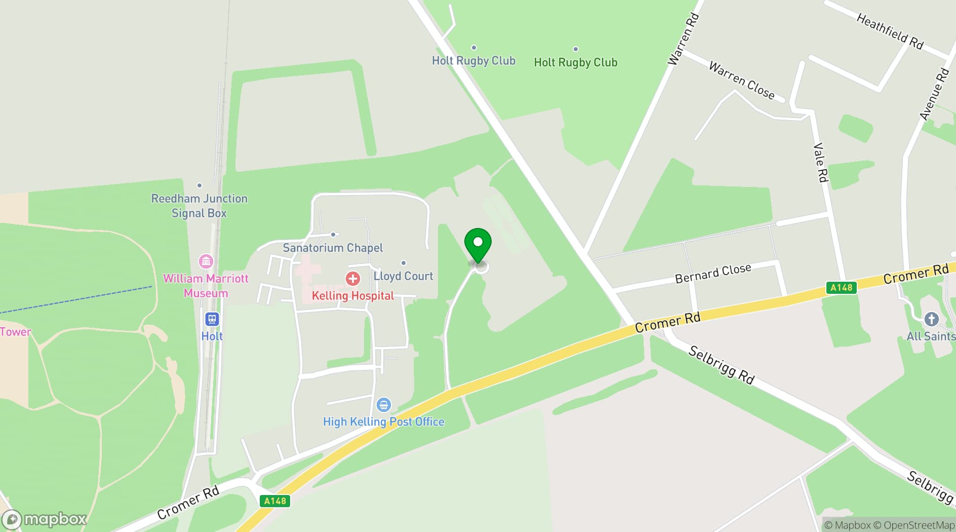 Map showing Voewood
