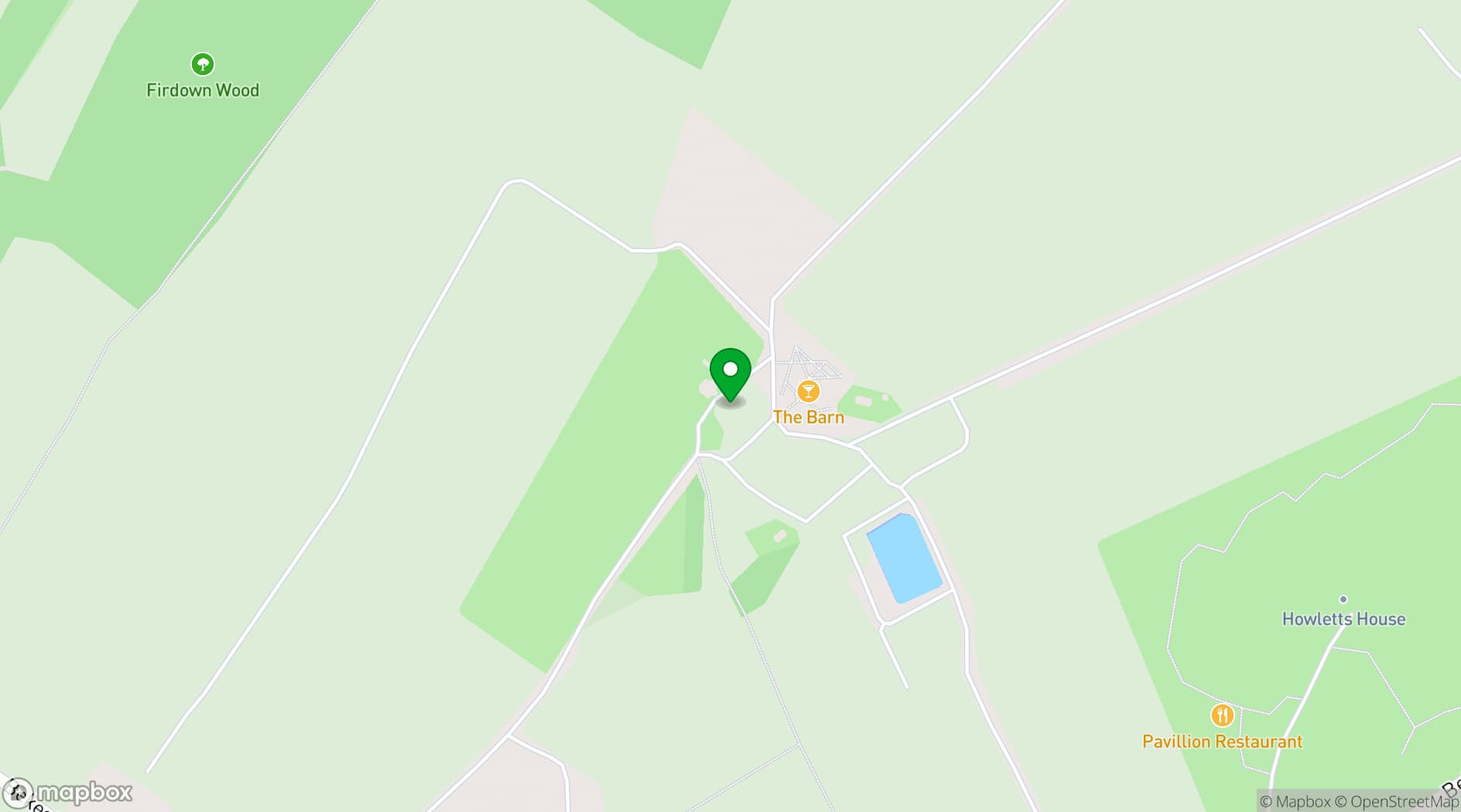 Map showing Woolton Farm