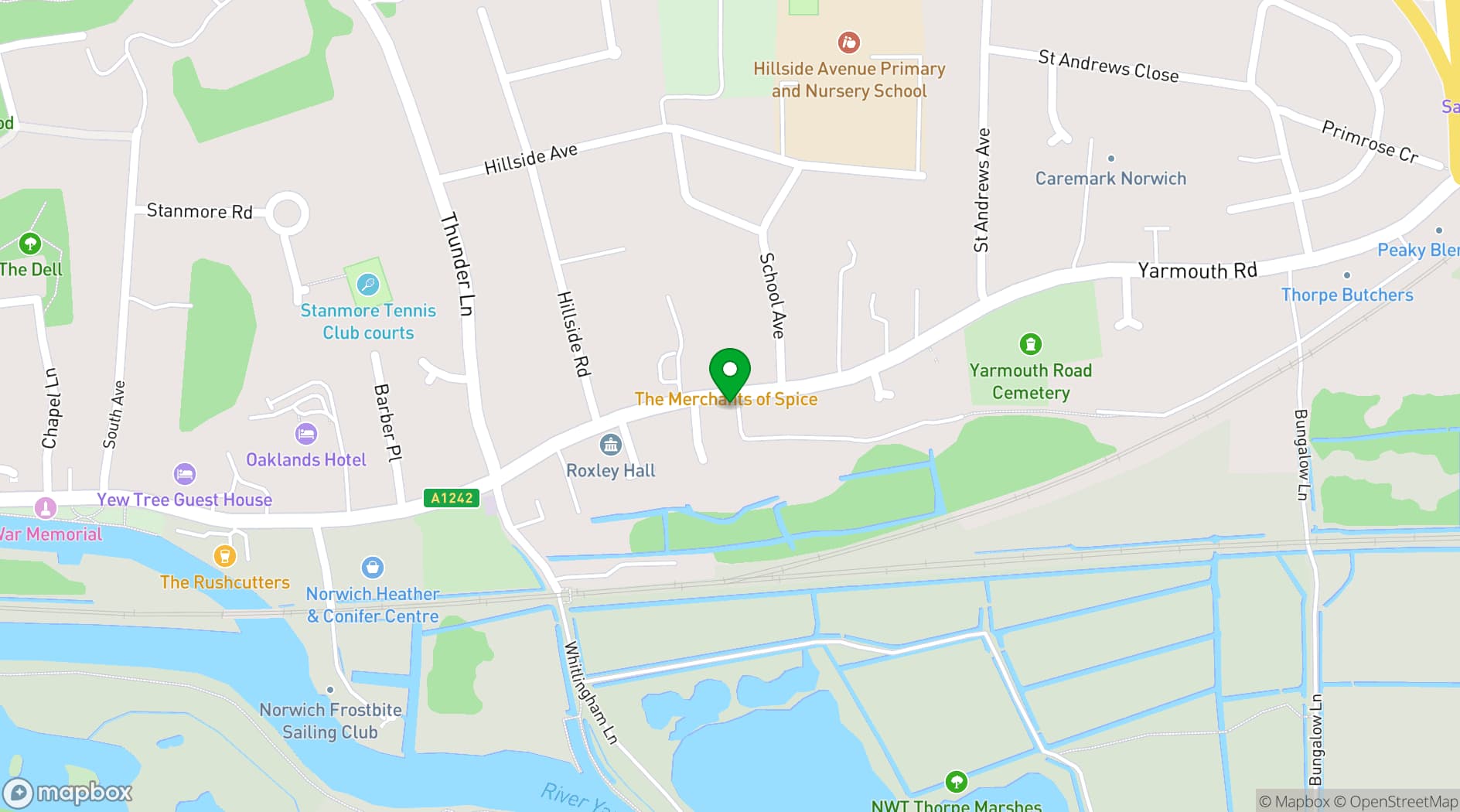Map showing The Nest - Norfolk's Community Hub