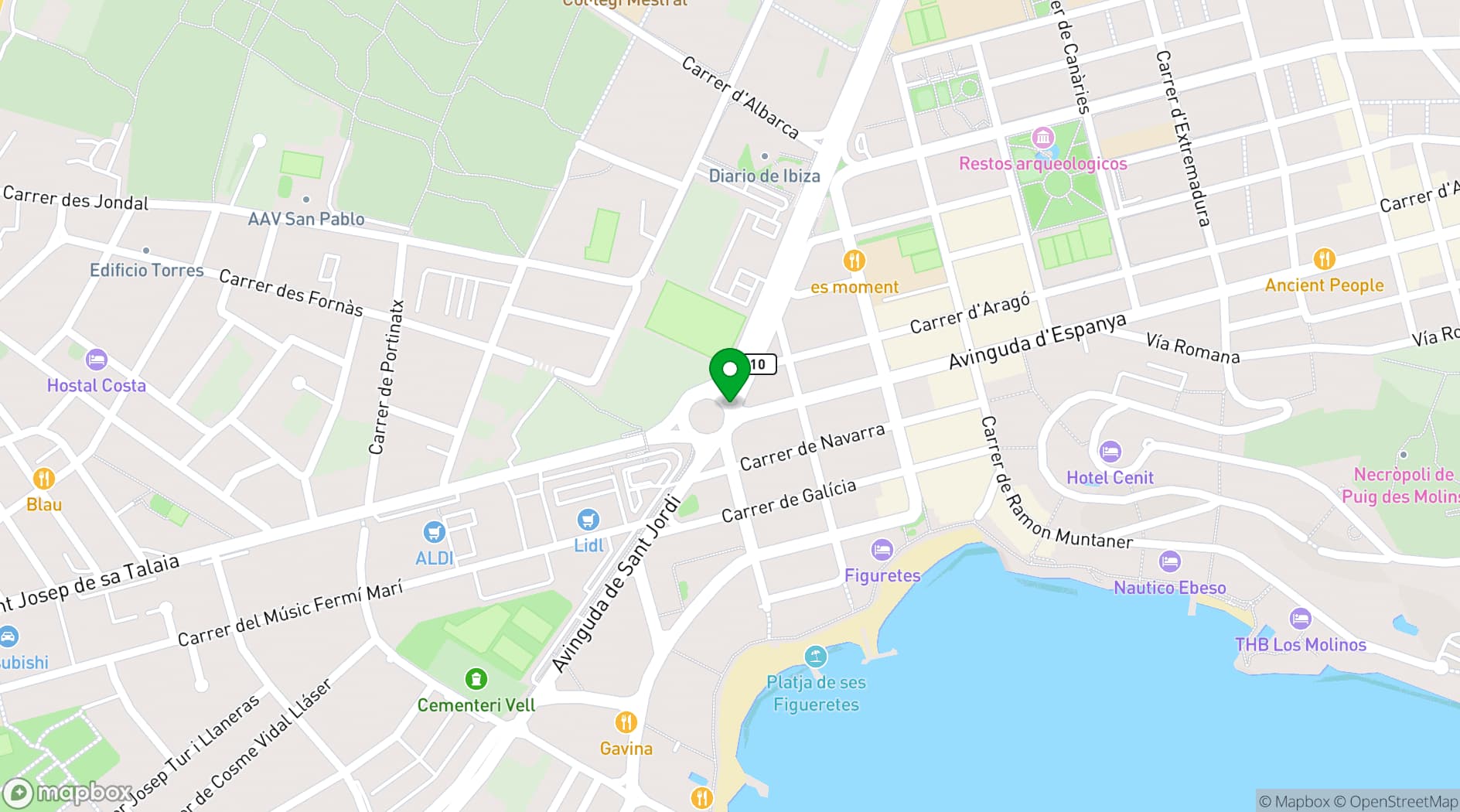Map showing Cipriani