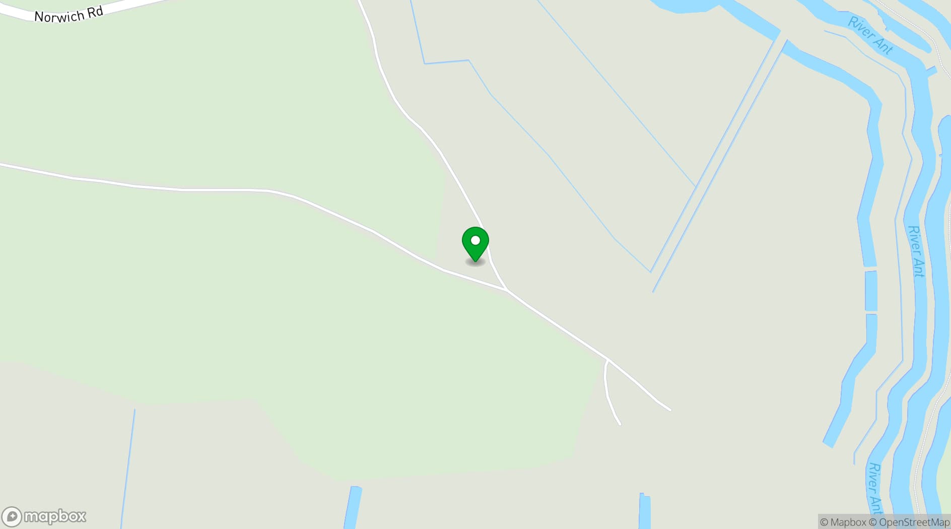 Map showing Hall Farm Cottages
