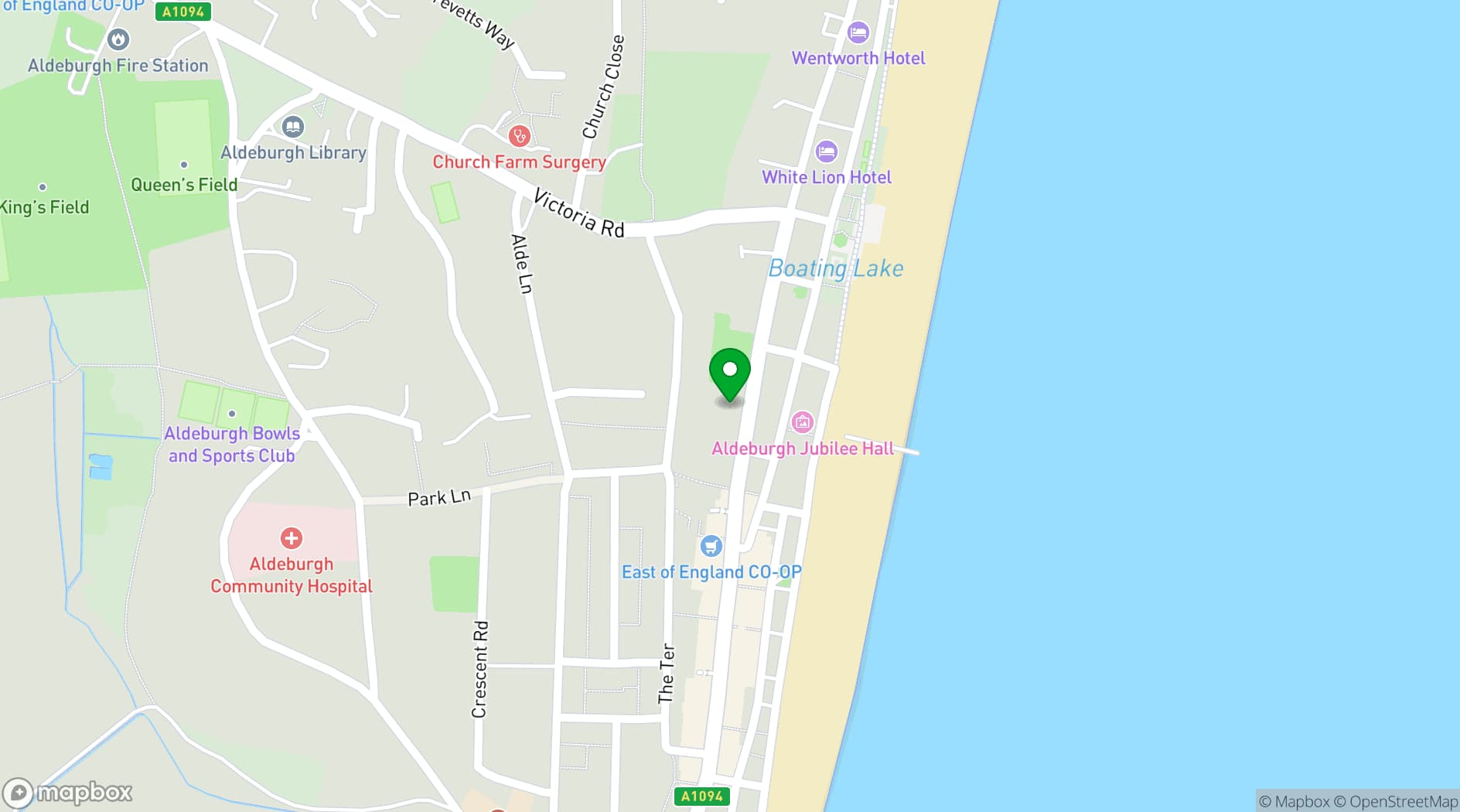 Map showing The Lighthouse