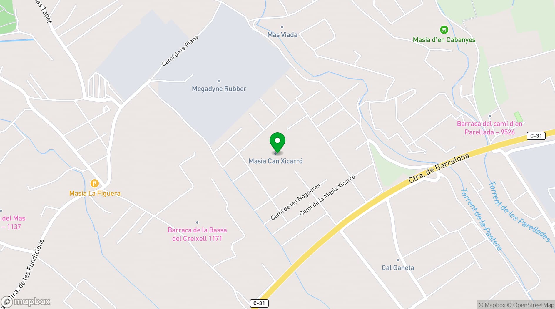 Map showing Gran Villa Rosa