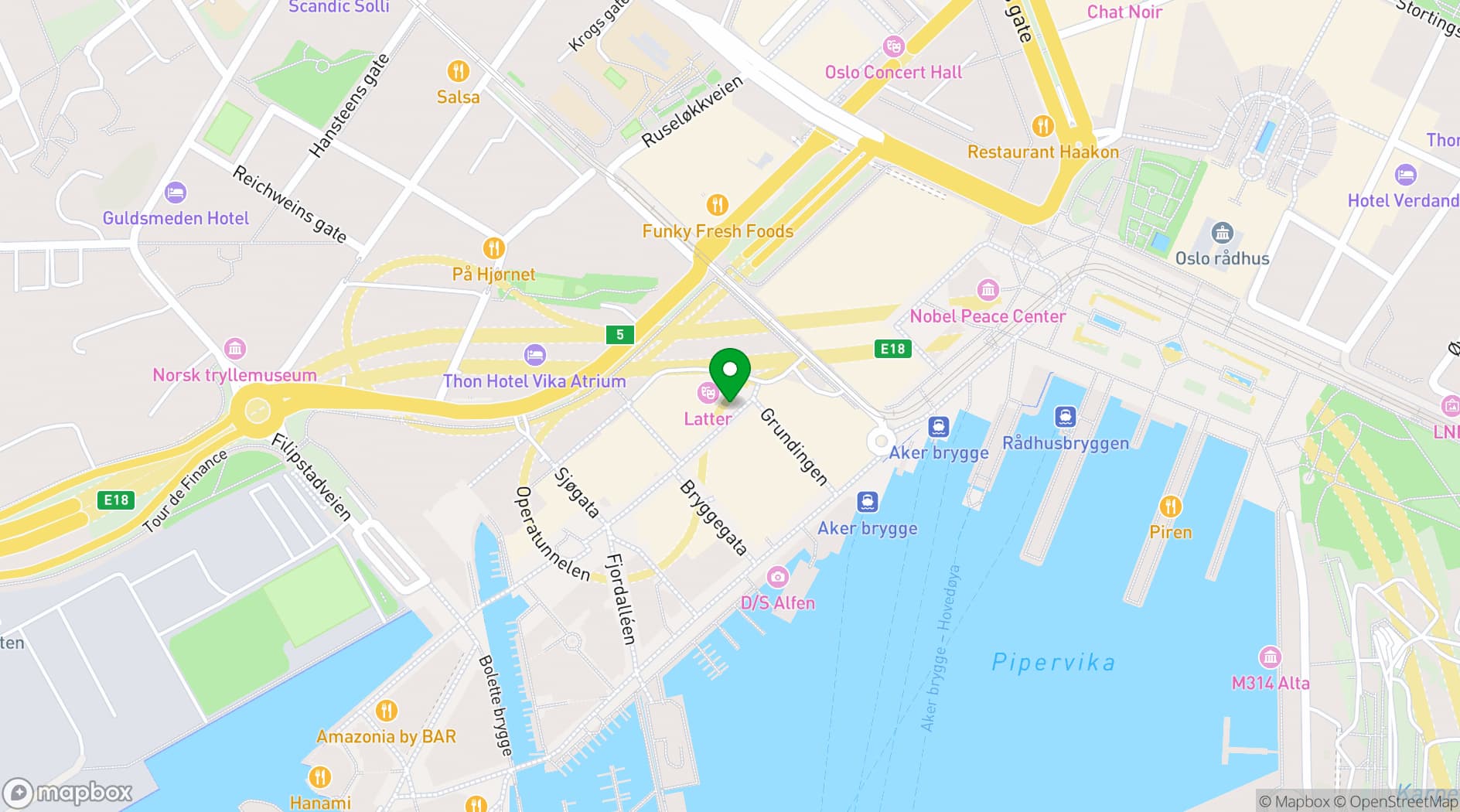 Map showing Latter