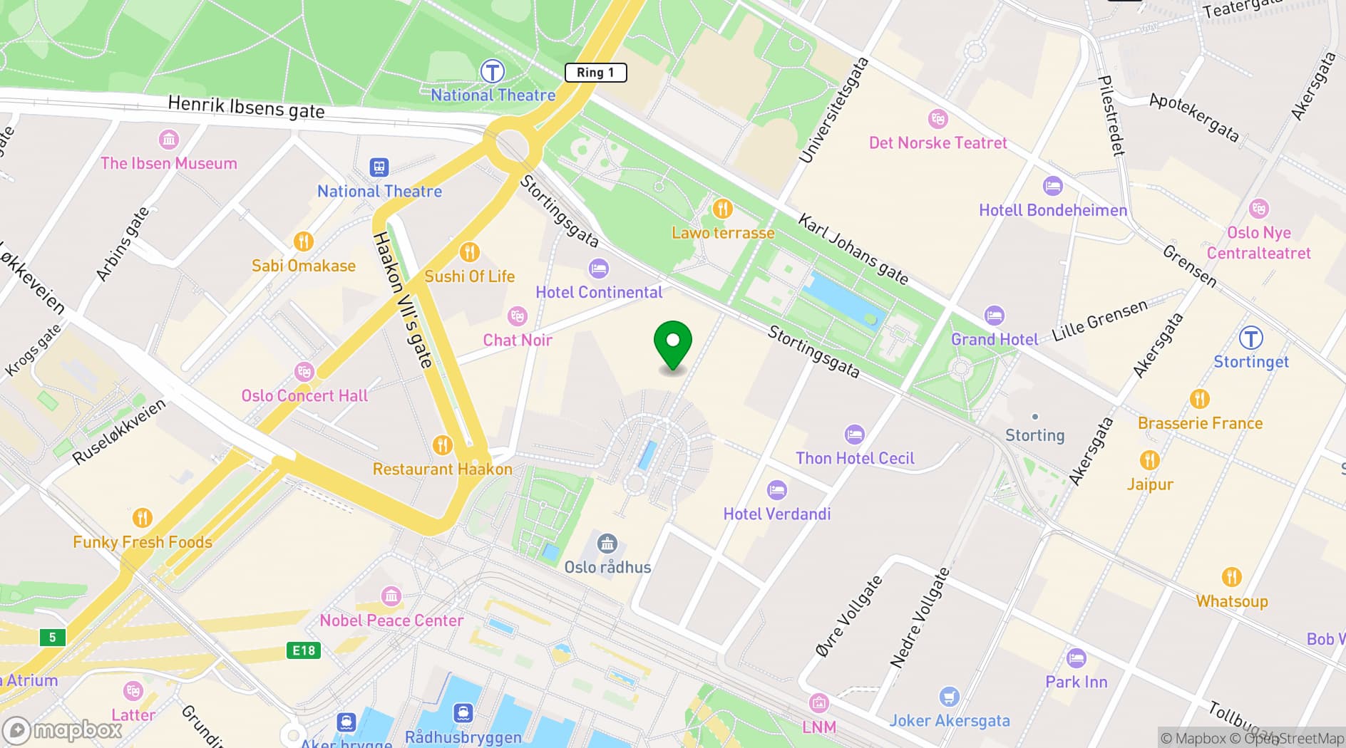 Map showing Prima Fila Ristorante