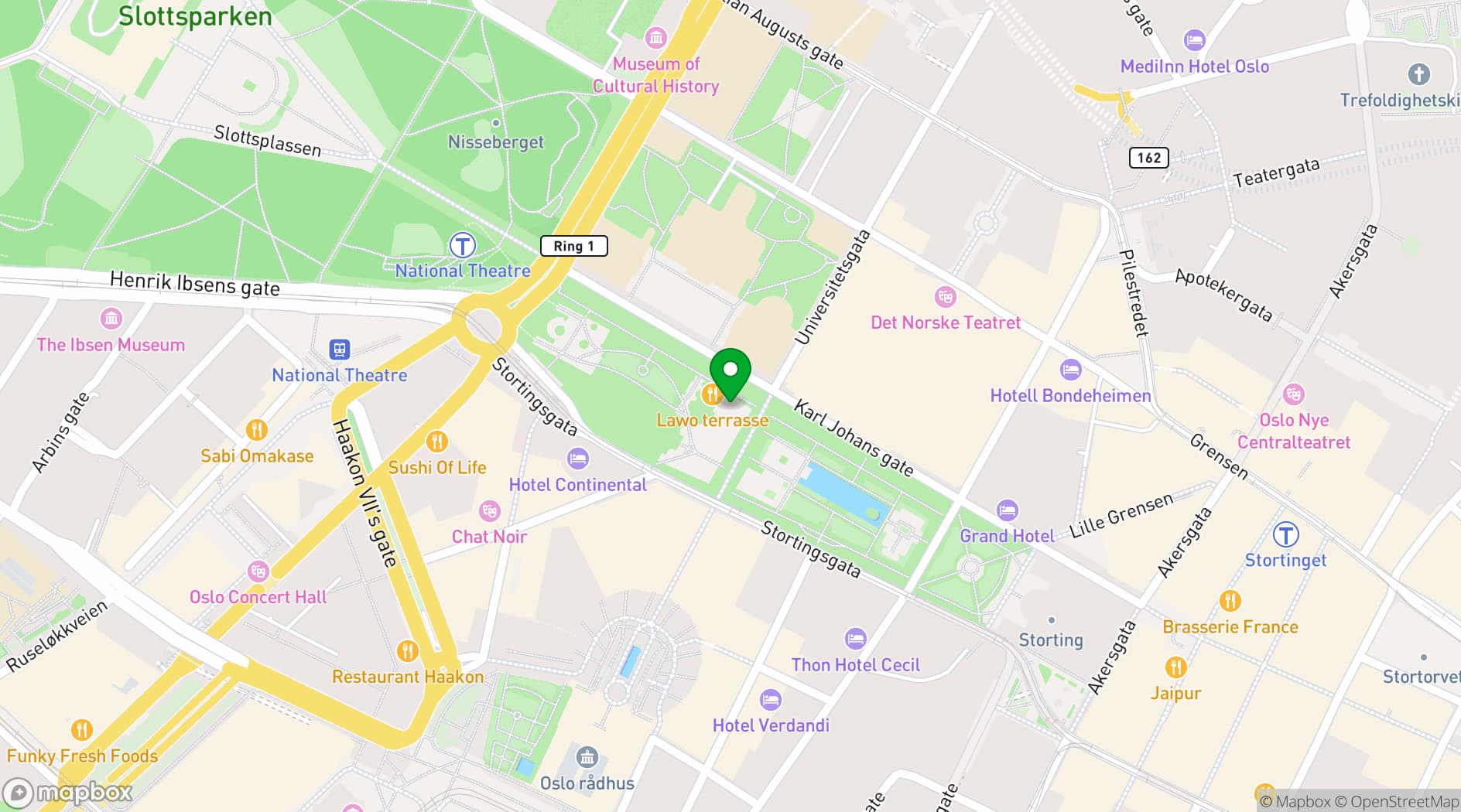 Map showing Lawo Terrasse