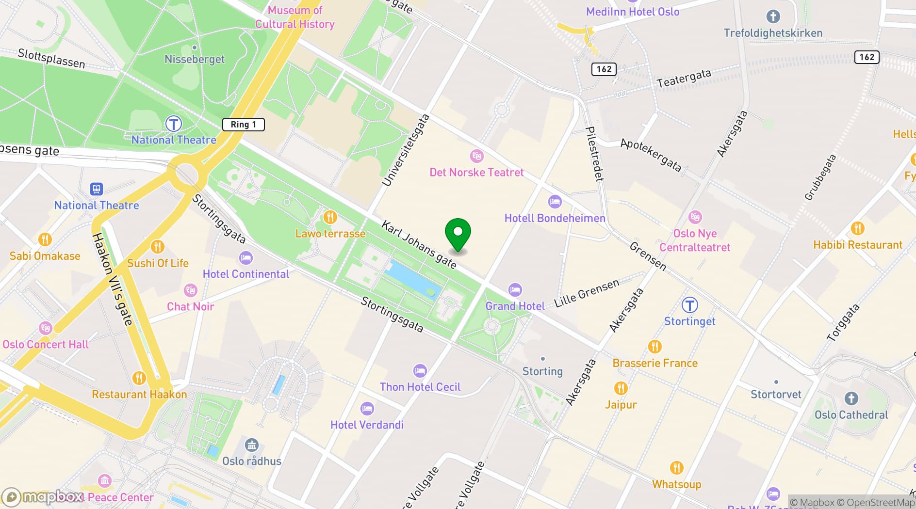 Map showing Nasjonal Jazzscene