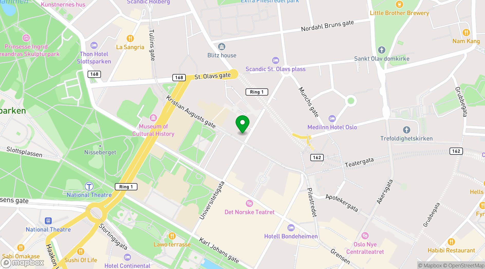Map showing Restaurant Eik
