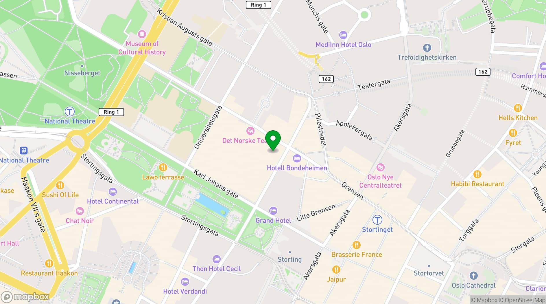 Map showing Håndverkeren
