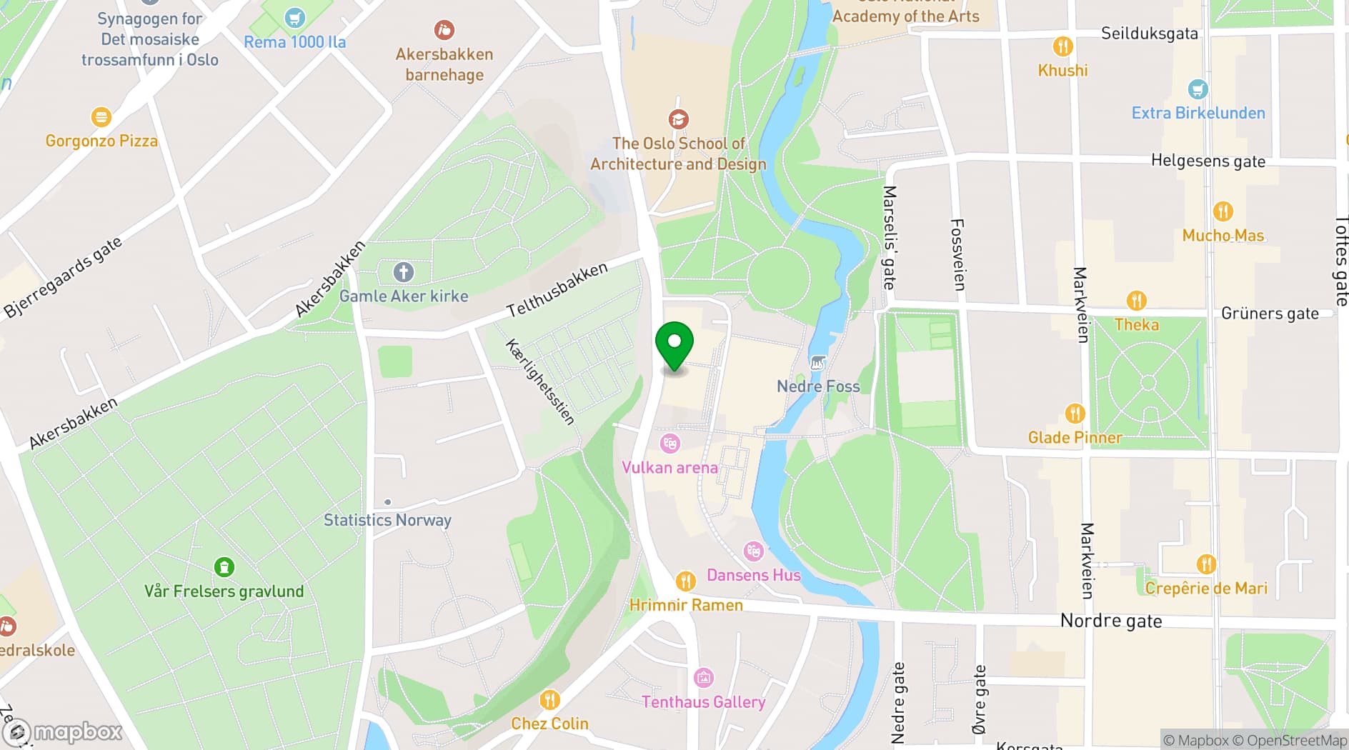 Map showing Restaurant Kontrast