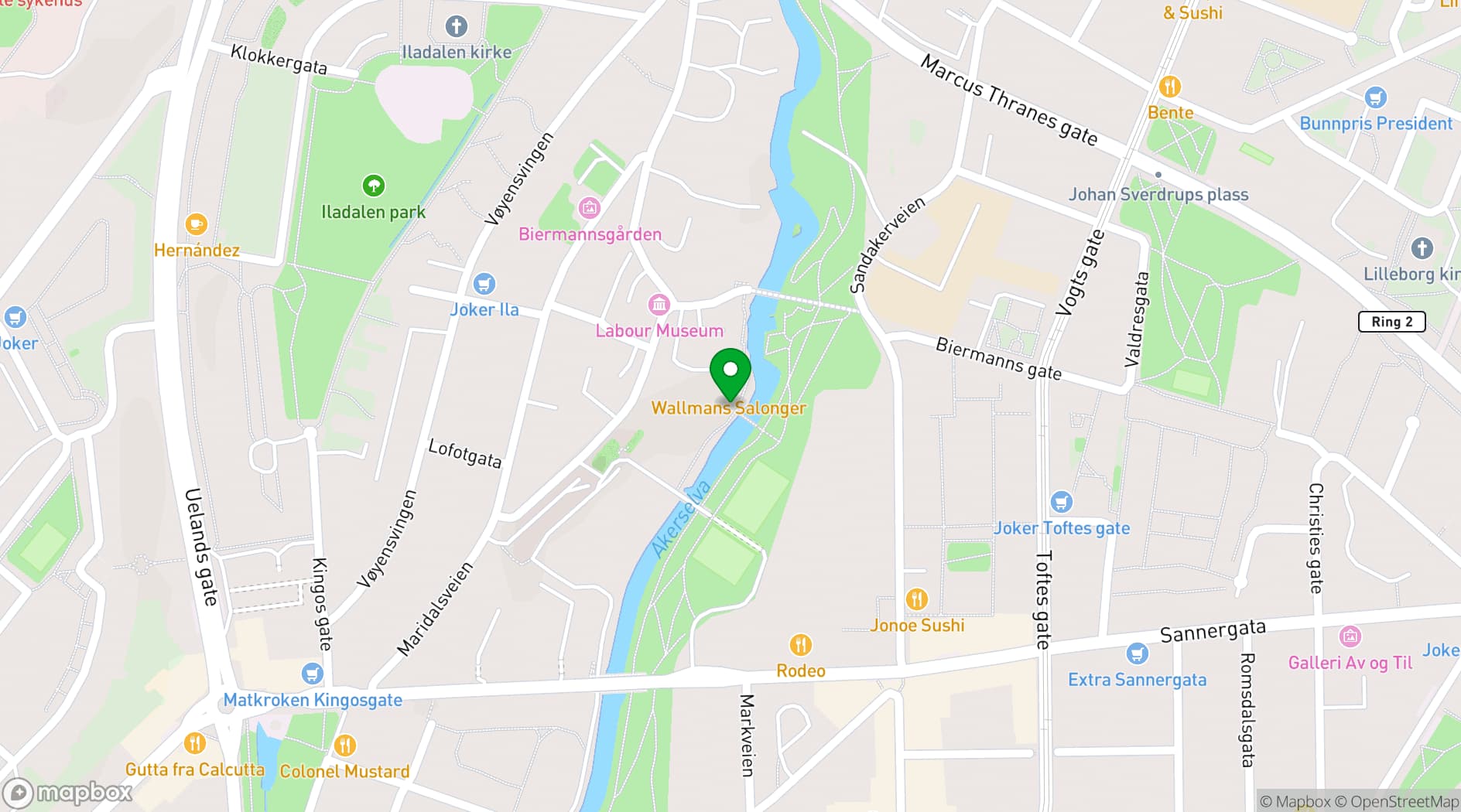 Map showing Wallmans Oslo