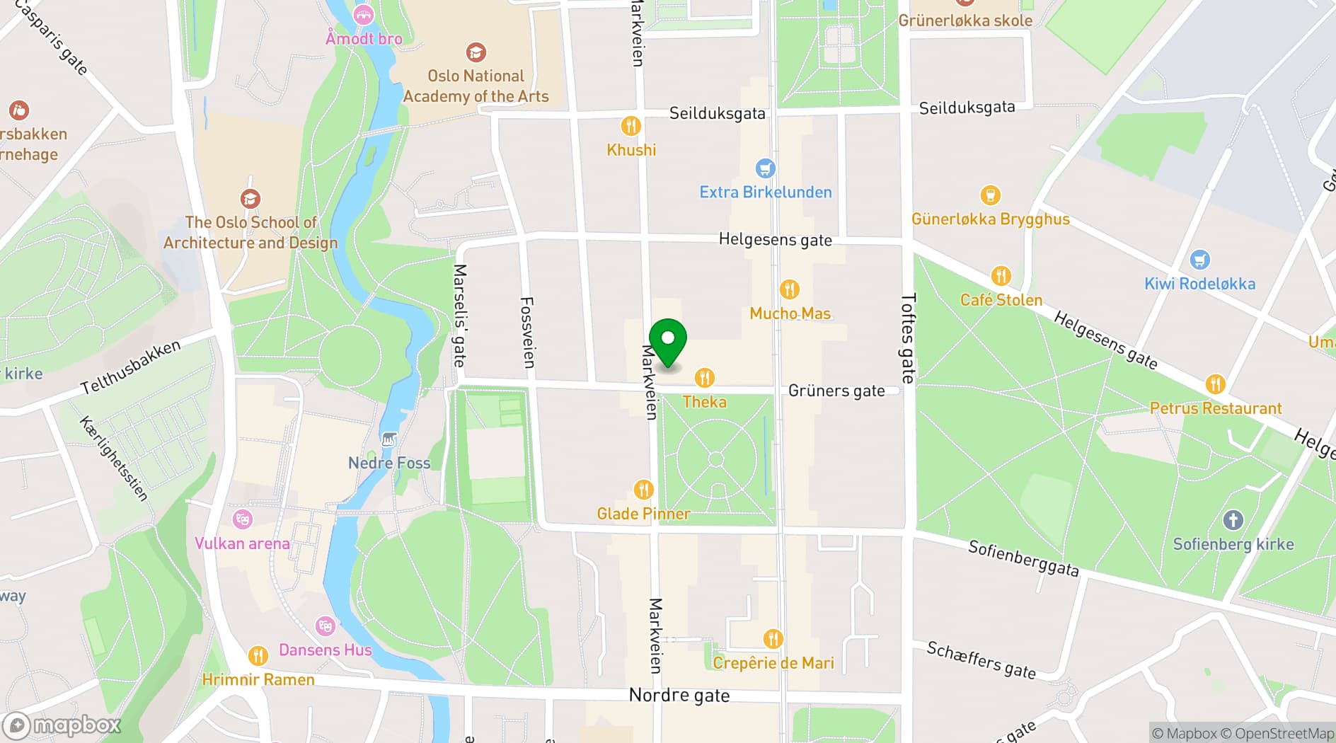 Map showing Villa Paradiso