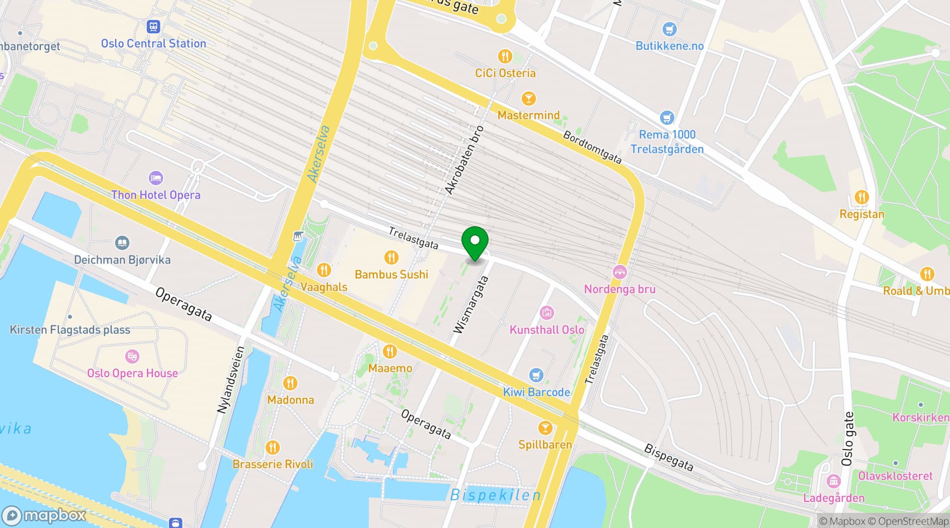 Map showing Nodee Sky