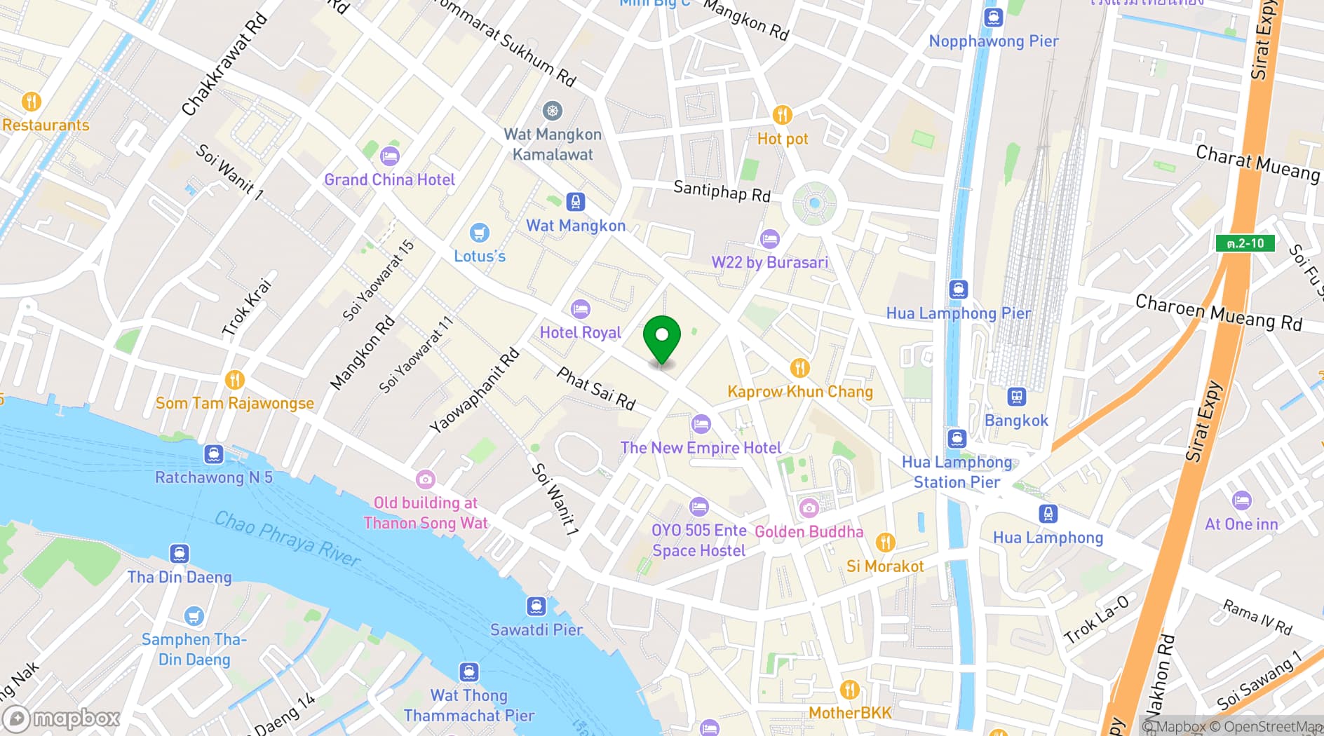 Map showing Shanghai Mansion