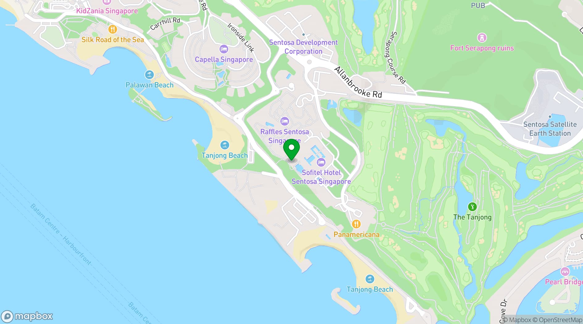 Map showing The Cliff