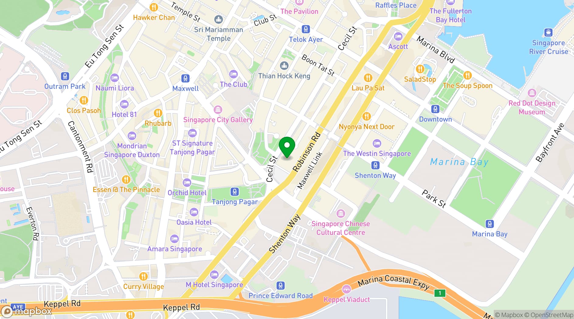 Map showing The Work Project CapitaSky
