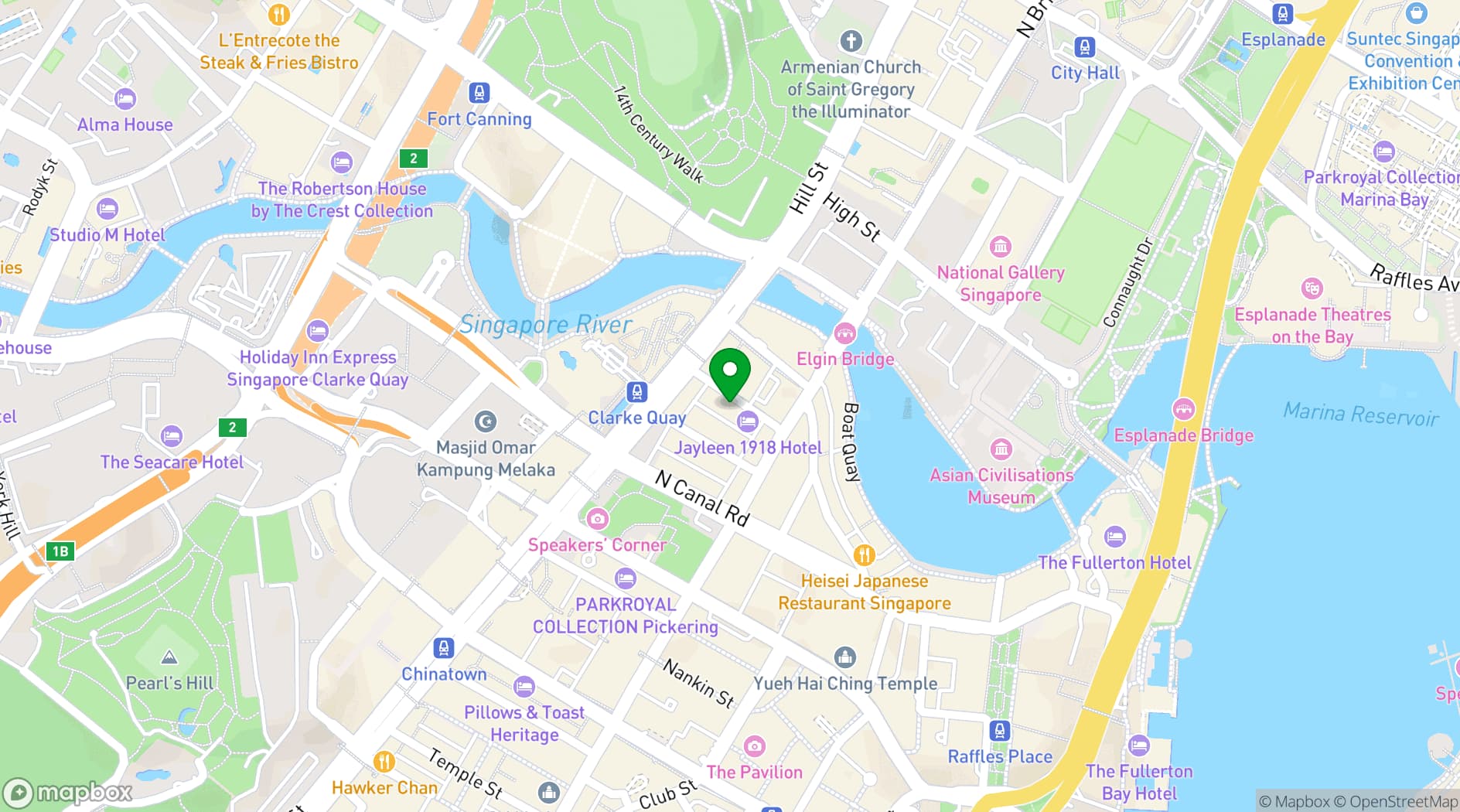Map showing The Hive Carpenter