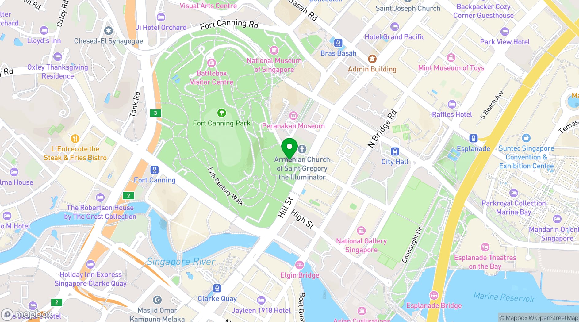 Map showing The Masons Table