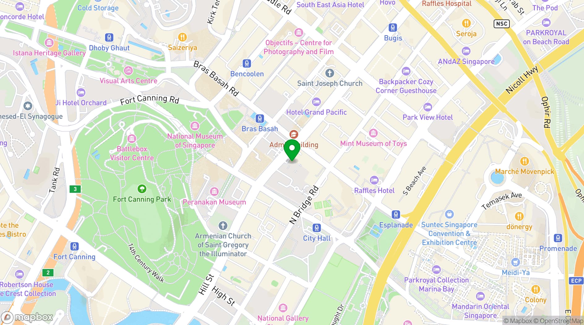Map showing CHIJMES