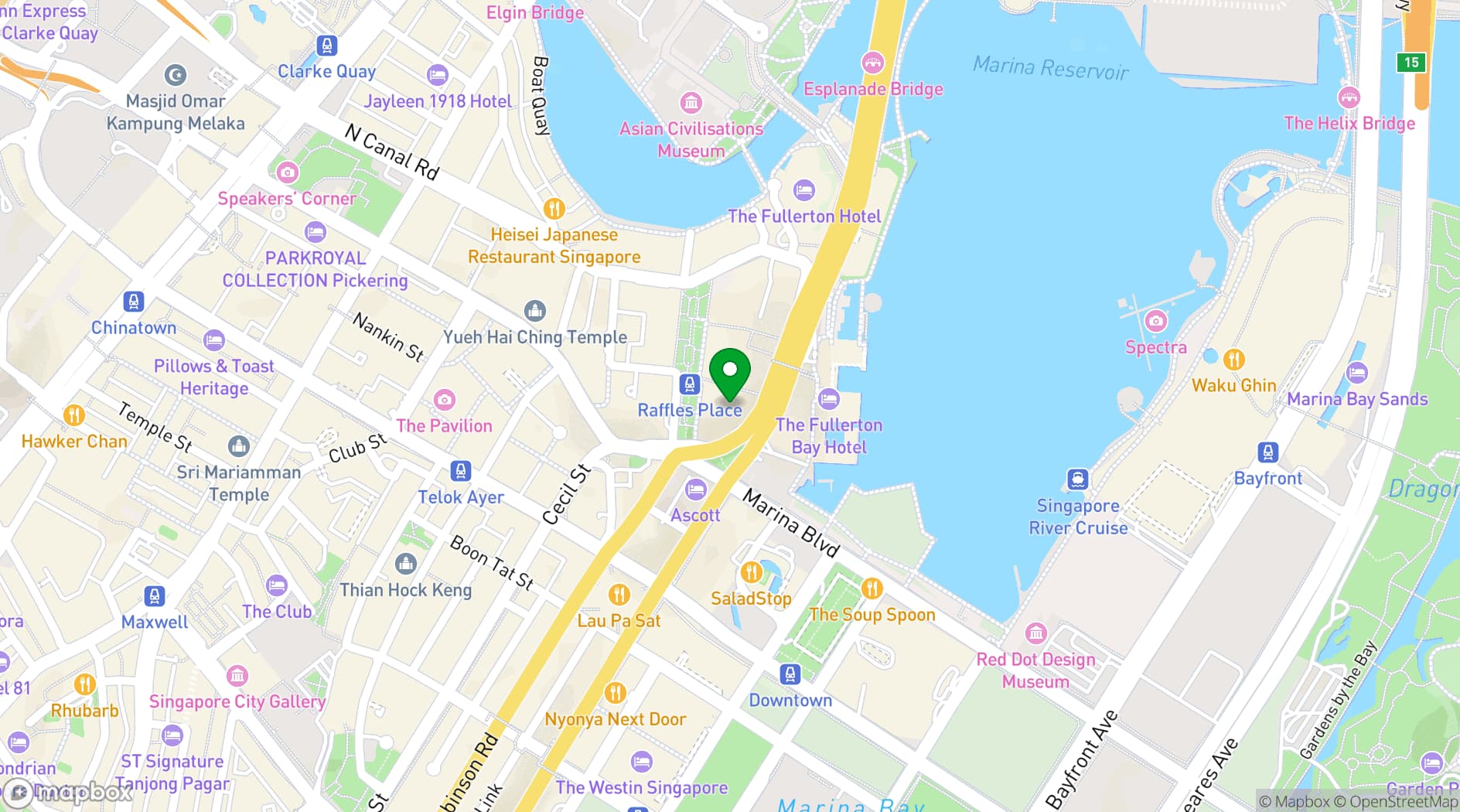 Map showing Ocean Financial Centre