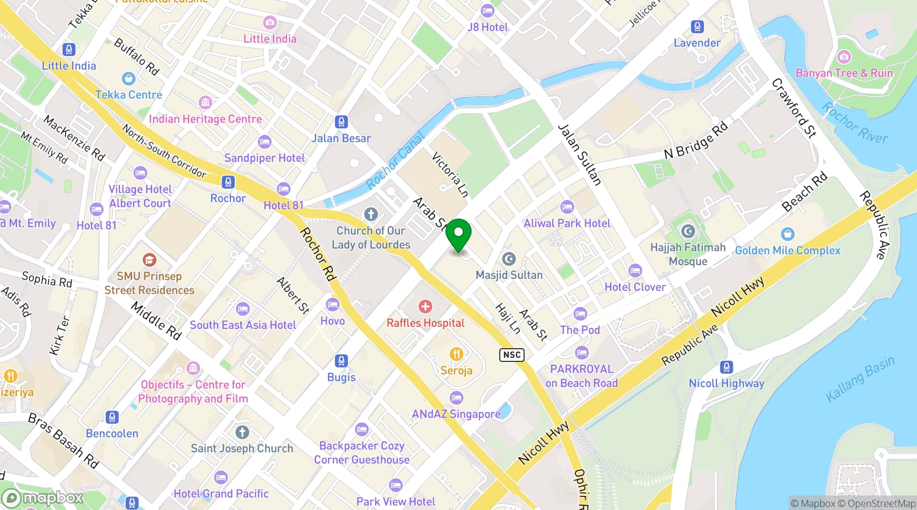 Map showing Red Velvet