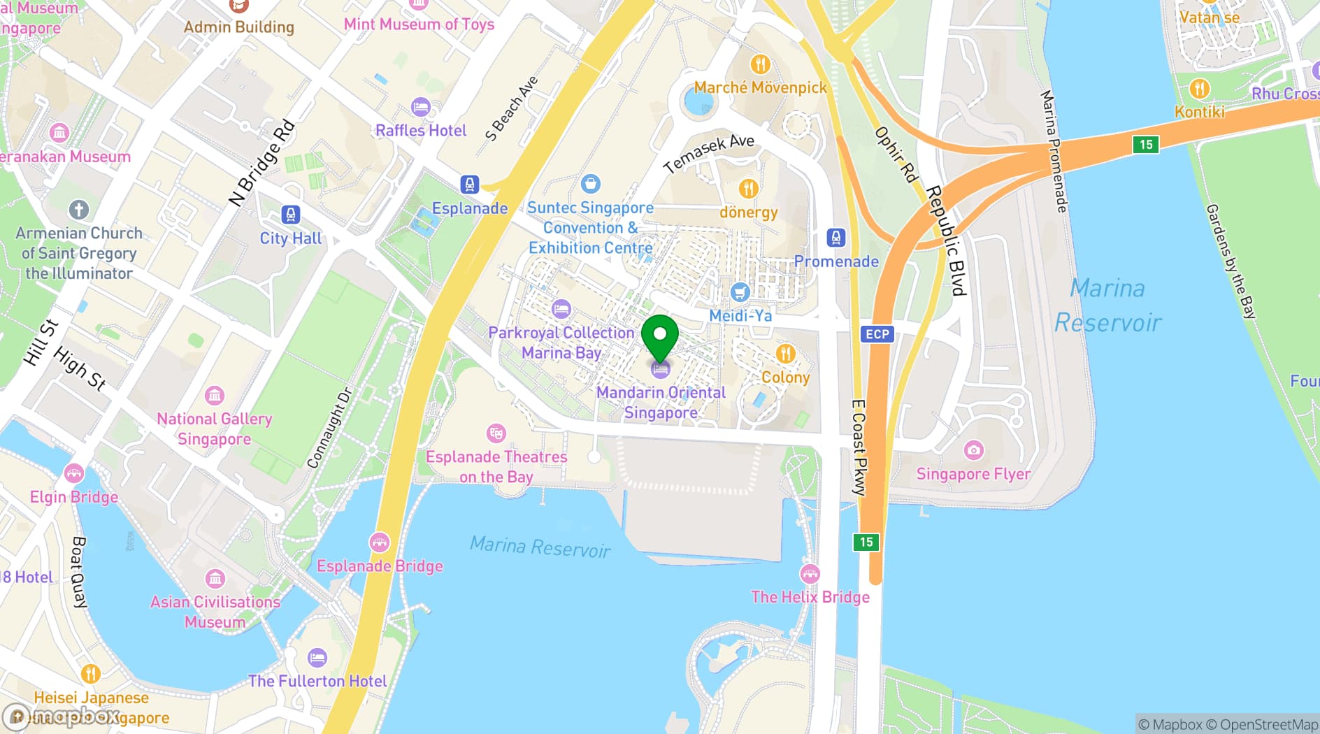 Map showing Morton's, The Steakhouse