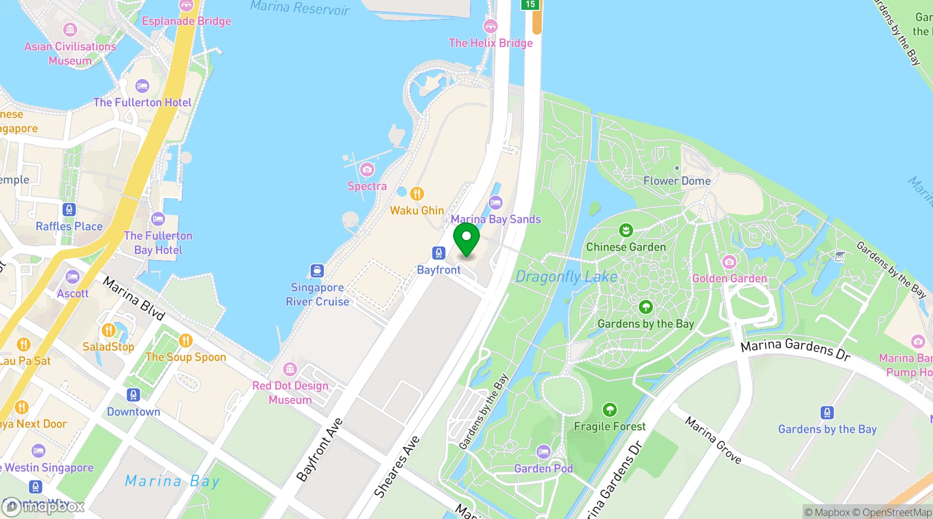 Map showing LAVO Italian Restaurant & Rooftop Bar