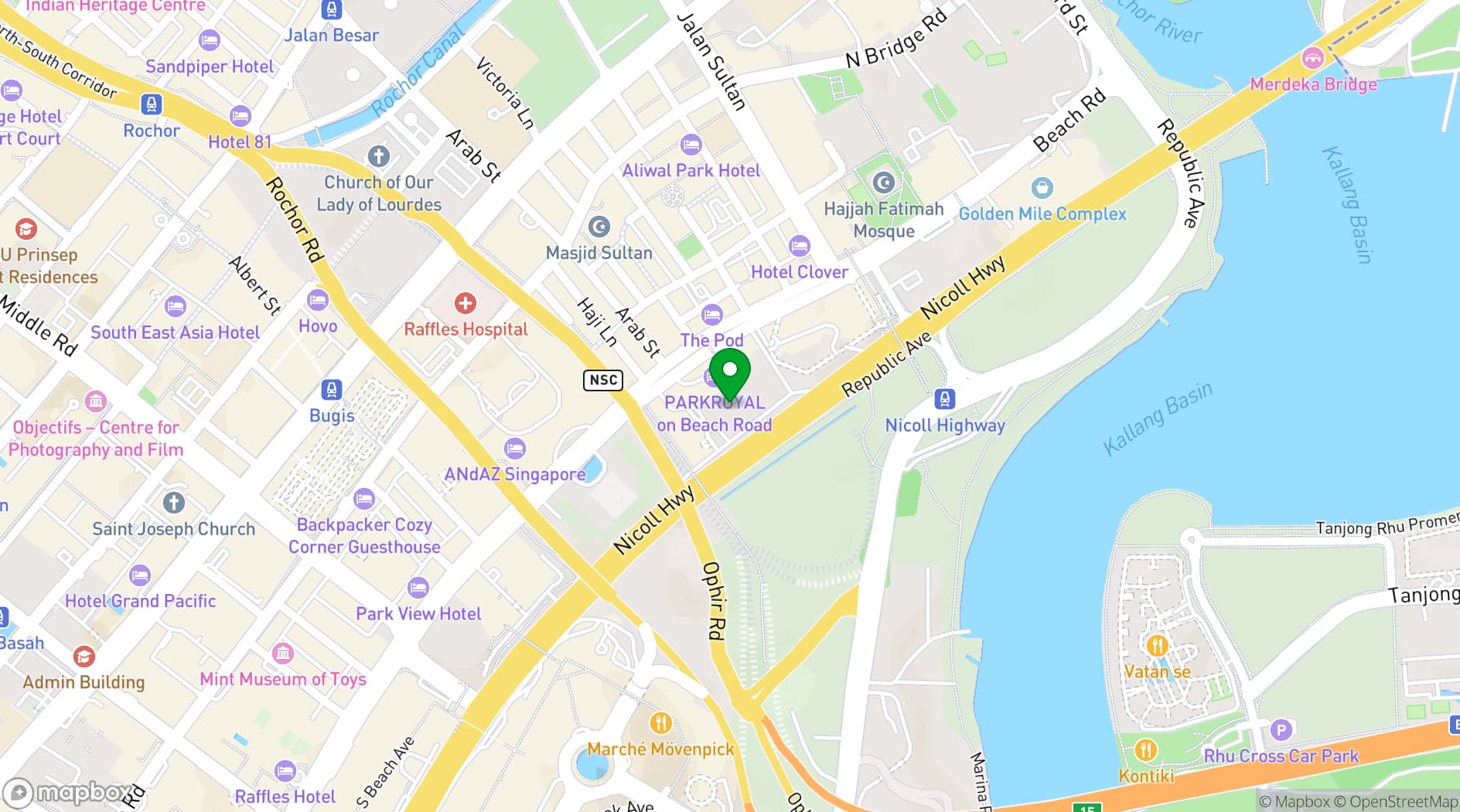 Map showing Venuexplorer