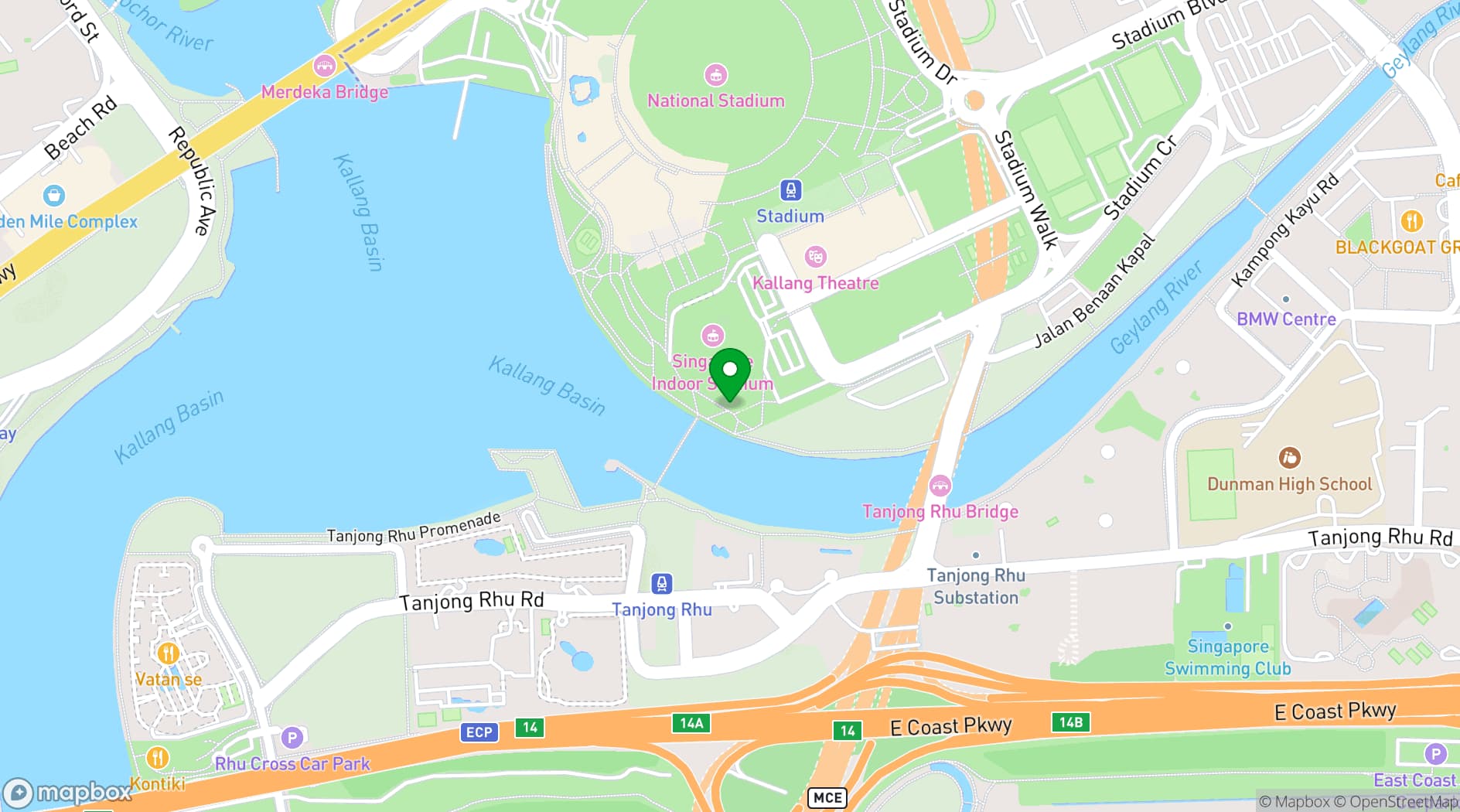 Map showing Tiara Waterfront