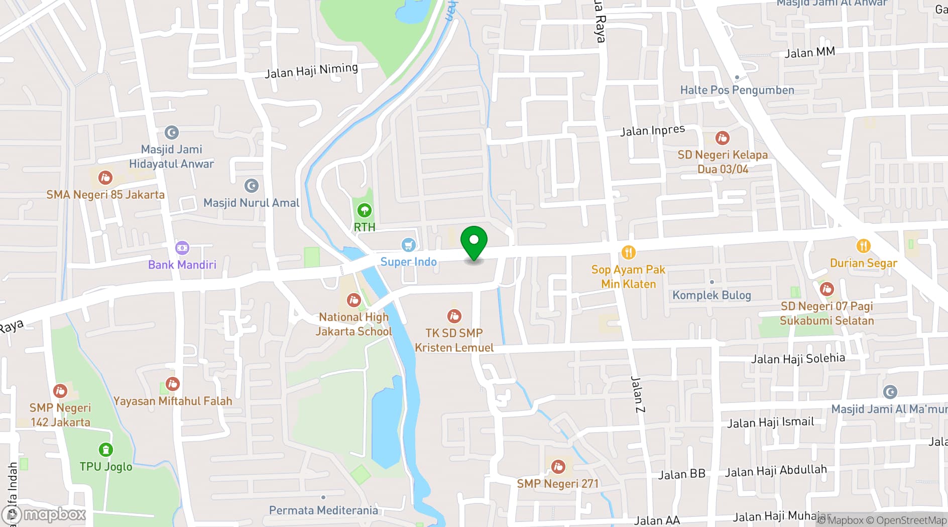 Map showing REQ Space