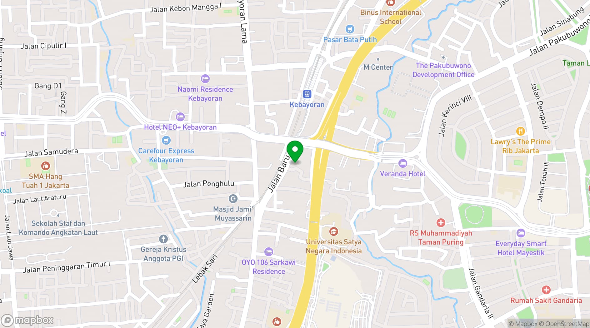 Map showing Mantra Space