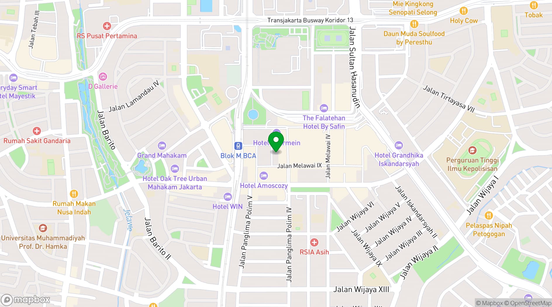 Map showing Dekorasi Ruangan Meeting