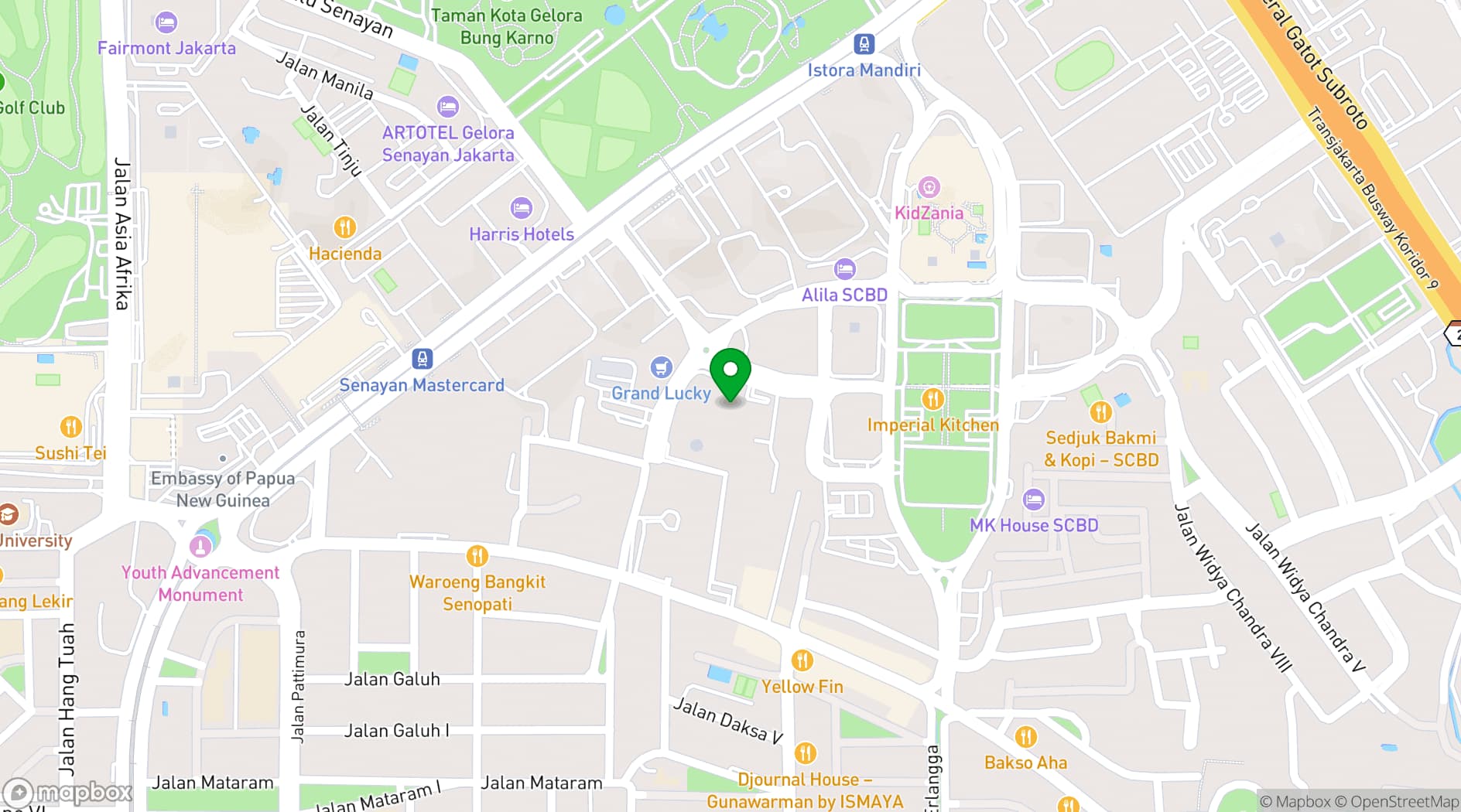 Map showing The Langham Ballroom