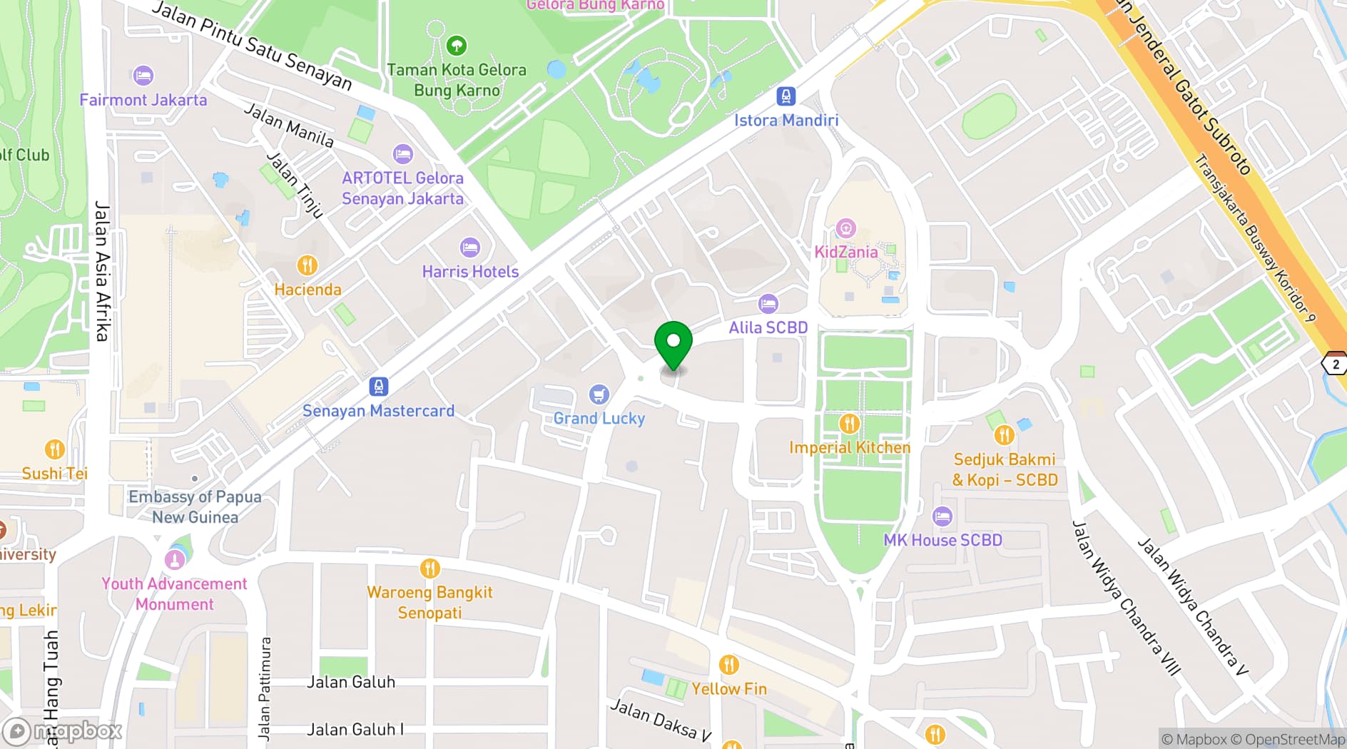 Map showing Bengkel Space