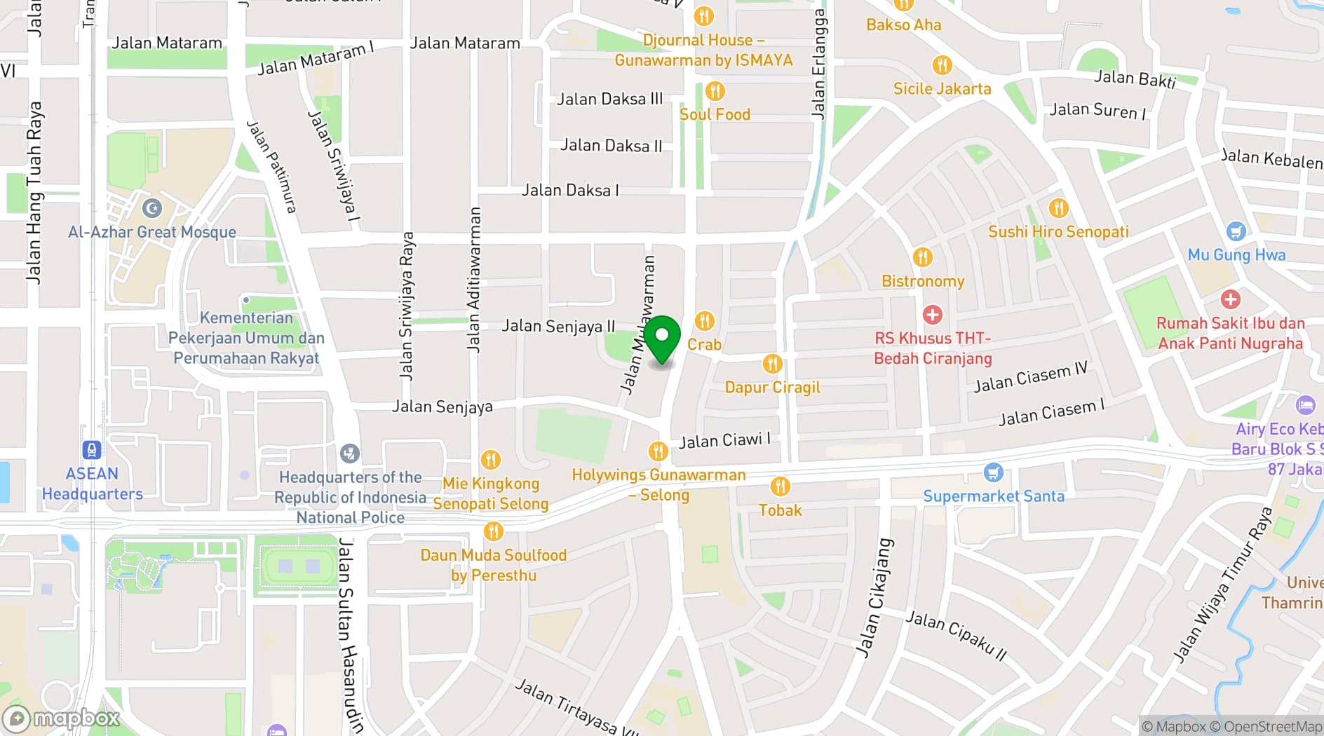 Map showing Le Quartier