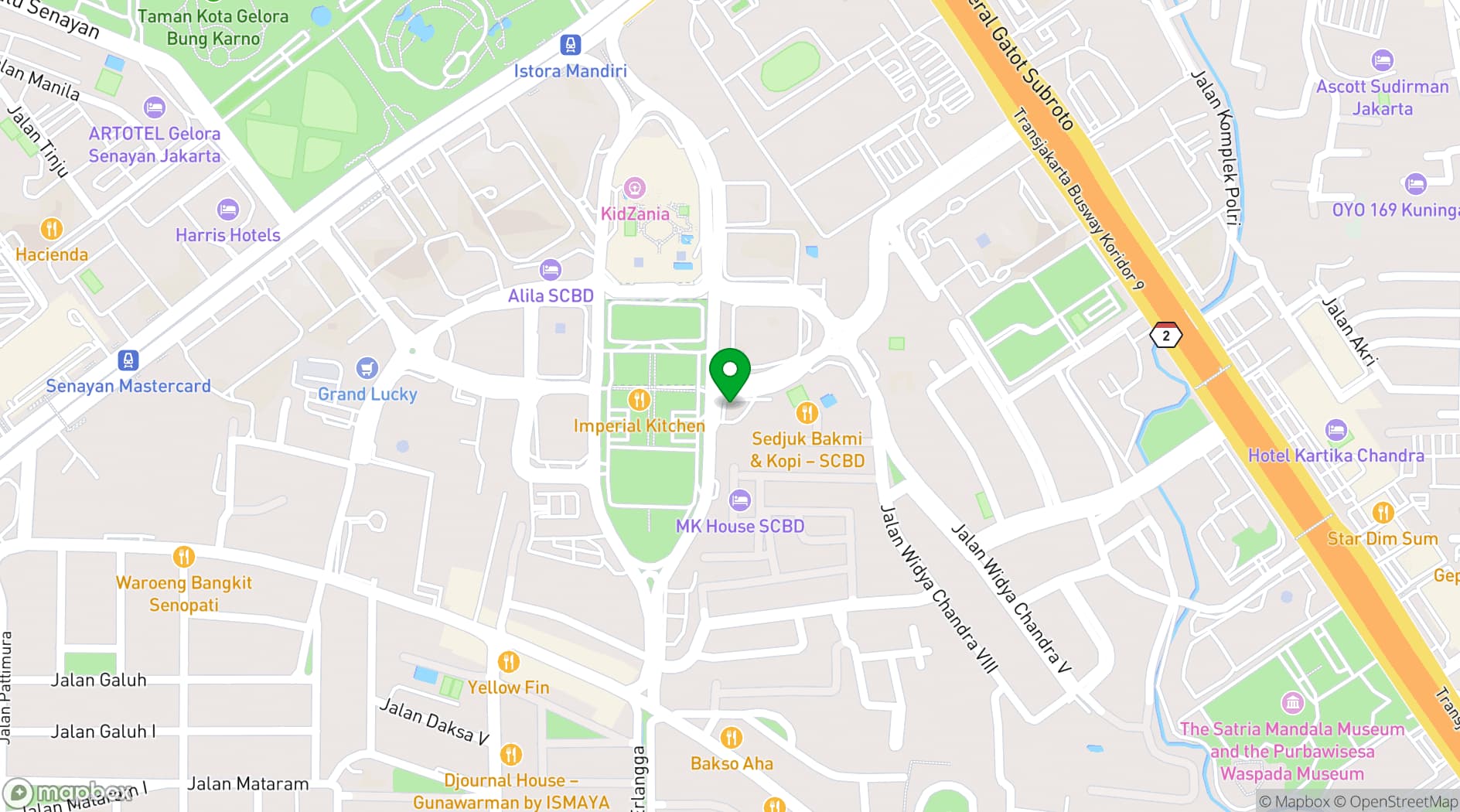 Map showing Holywings