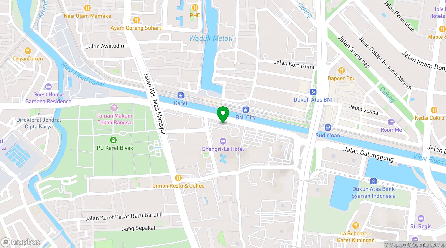Map showing SATOO